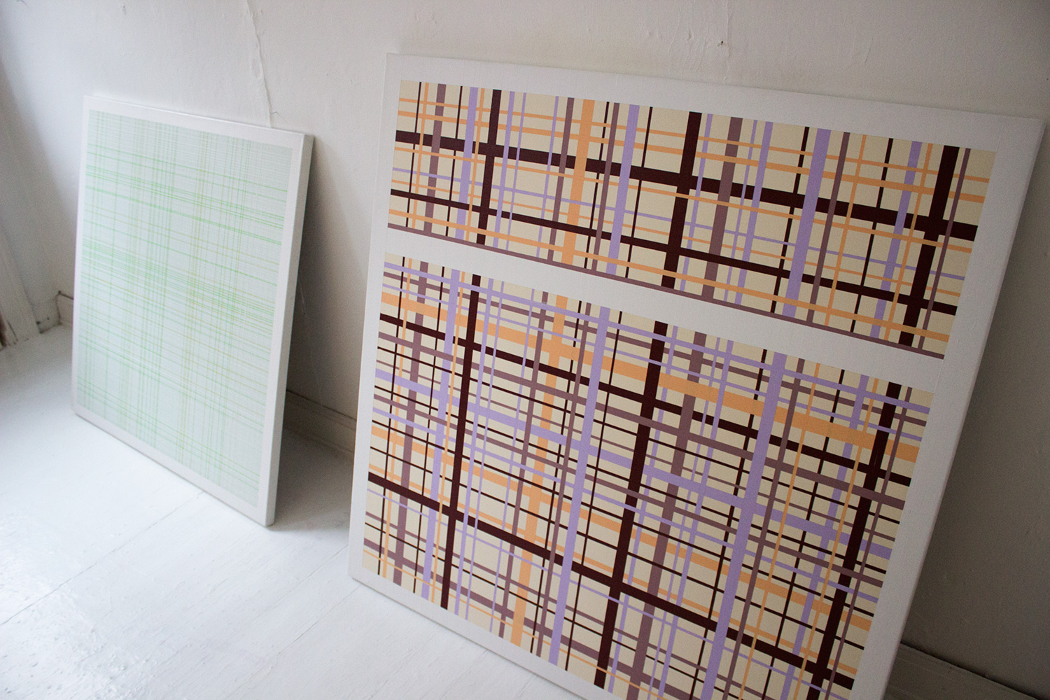Paintings abstract, architectural, cubism, minimalistic, light ...