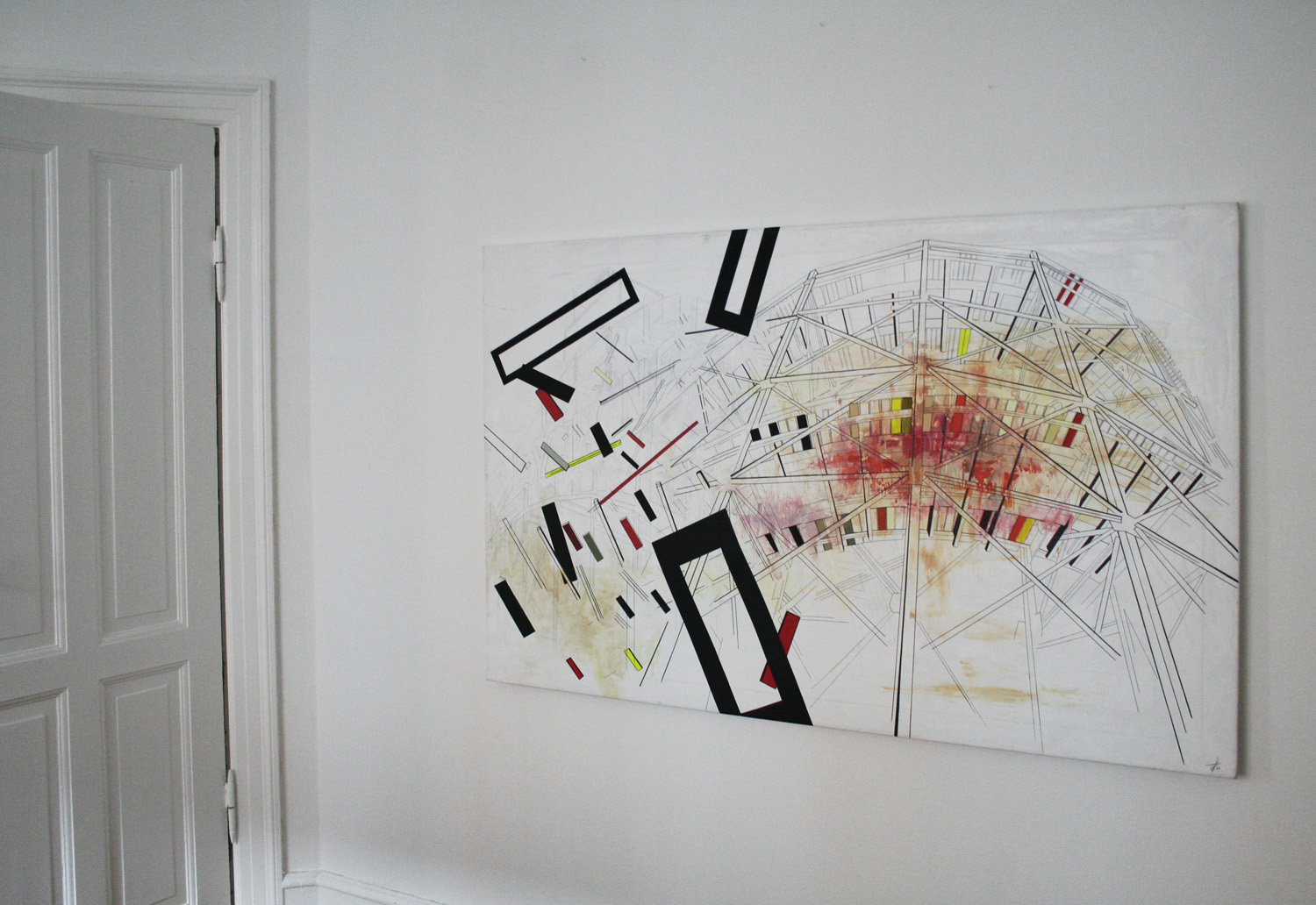 Painting in a room Digital Collage, Photography, digital collage on the wall, digital printing, Framed digital collage Home Nursing photography, art photography, art photography, fragmentation, dynamics, structures and history. facebook, google,