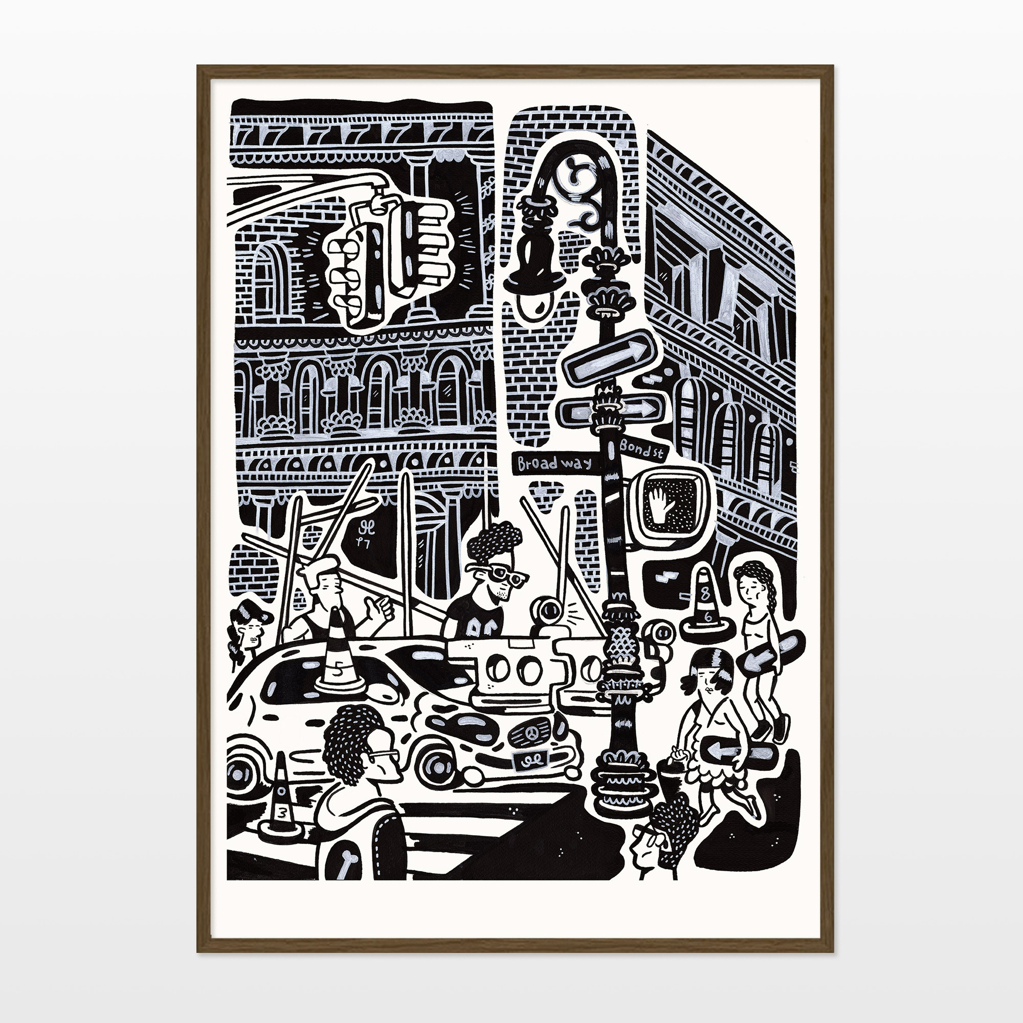 posters, giclee, family-friendly, figurative, graphical, illustrative, pop, architecture, everyday life, humor, patterns, people, black, grey, white, ink, paper, amusing, architectural, black-and-white, copenhagen, danish, decorative, interior, interior-design, modern, modern-art, nordic, pop-art, posters, scandinavien, street-art, Buy original high quality art. Paintings, drawings, limited edition prints & posters by talented artists.