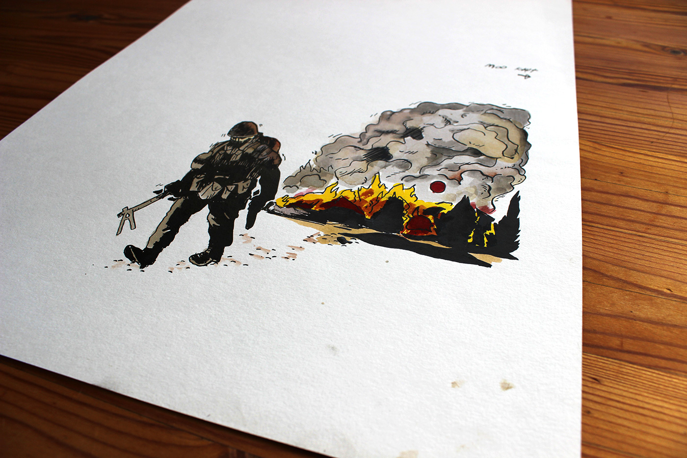 strong and expressive art illustrations and drawings, talented Danish illustrator, cartoonist, faverige