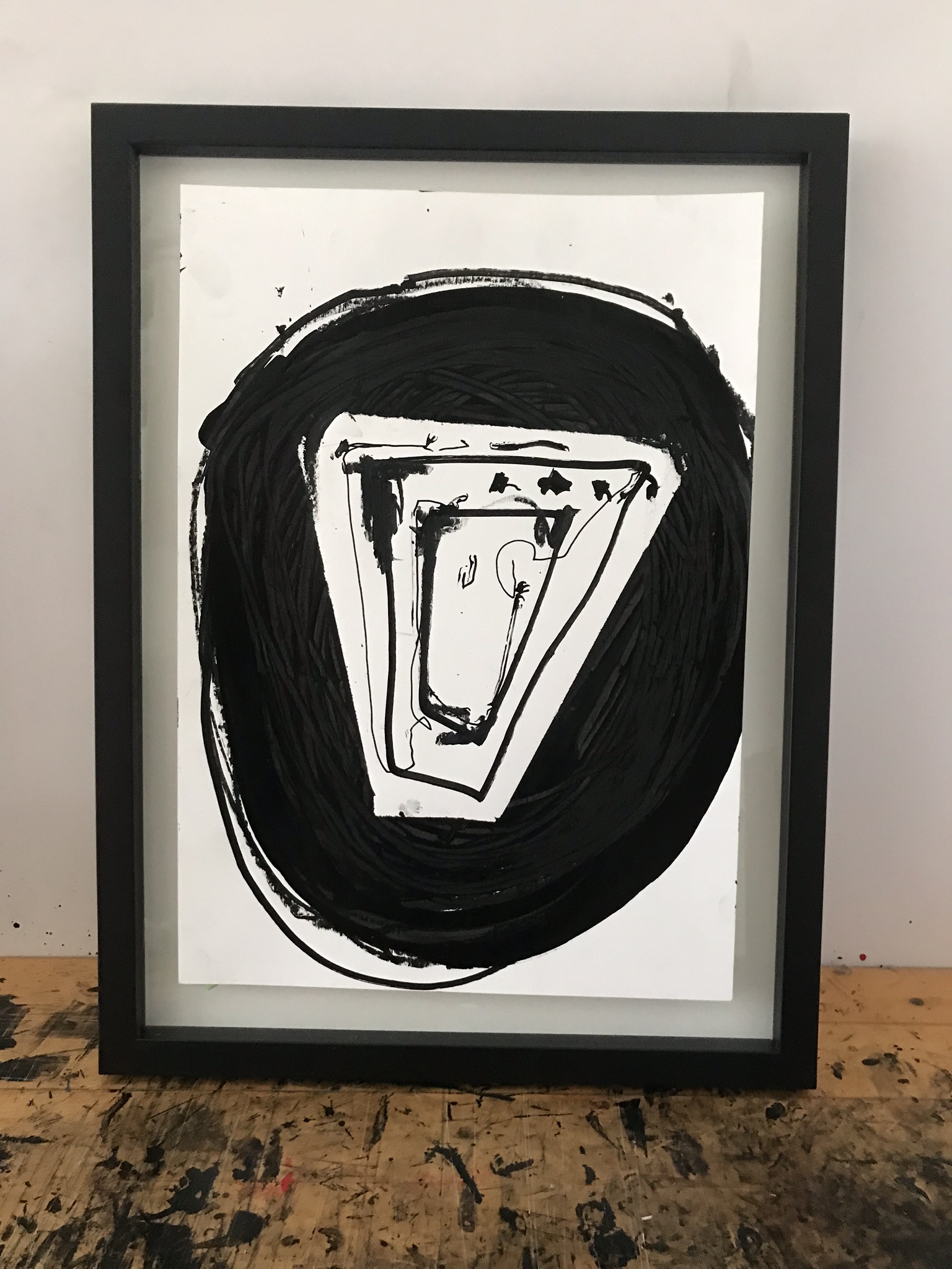 drawings, abstract, graphical, minimalistic, monochrome, people, black, acrylic, crayons, abstract-forms, Buy original high quality art. Paintings, drawings, limited edition prints & posters by talented artists.