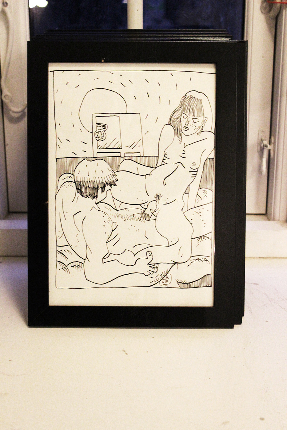 The Locksmith Files XXVIII | Drawings | Halfdan Pisket | Beauton Art Gallery drawings, figurative, graphical, illustrative, portraiture, bodies, sexuality, black, white, artliner, paper, erotic, men, nude, sexual, Buy original high quality art. Paintings, drawings, limited edition prints & posters by talented artists.