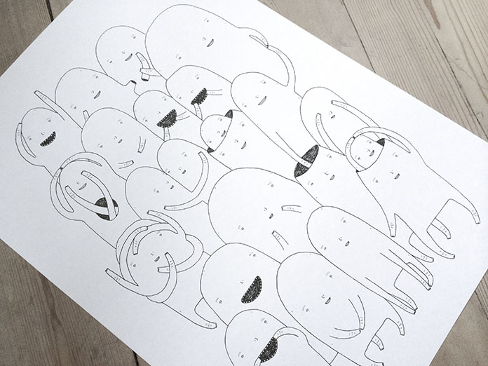 Random people #6 | Drawings | My Buemann | Beauton Art Gallery drawings, animal, family-friendly, illustrative, humor, black, white, artliner, paper, amusing, black-and-white, bright, cute, family, fantasy, kids, sketch, vertical, Buy original high quality art. Paintings, drawings, limited edition prints & posters by talented artists.