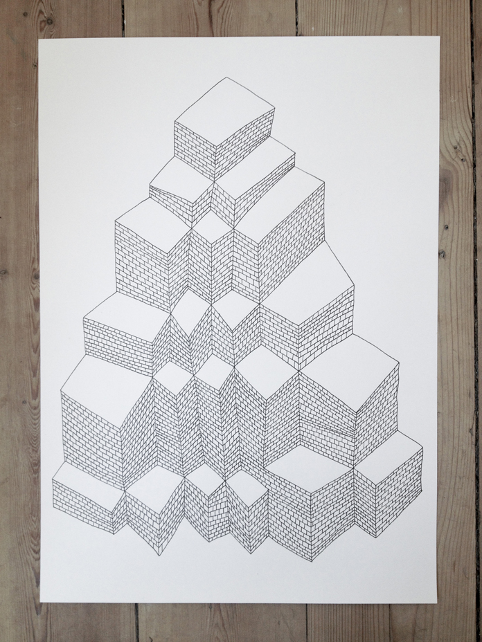 drawings, geometric, graphical, pop, architecture, patterns, black, white, artliner, paper, abstract-forms, architectural, contemporary-art, cubes, danish, design, interior, interior-design, modern, modern-art, nordic, scandinavien, shapes, street-art, Buy original high quality art. Paintings, drawings, limited edition prints & posters by talented artists.