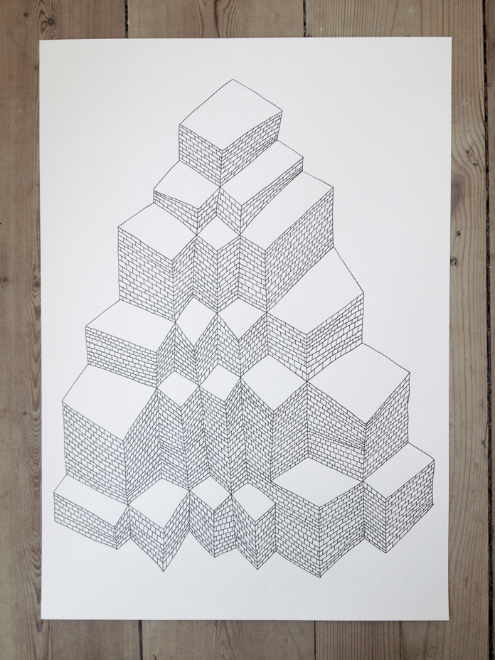 drawings, geometric, graphical, pop, architecture, patterns, black, white, artliner, paper, abstract-forms, architectural, contemporary-art, cubes, danish, design, interior, interior-design, modern, modern-art, nordic, scandinavien, shapes, street-art, Buy original high quality art. Paintings, drawings, limited edition prints & posters by talented artists.