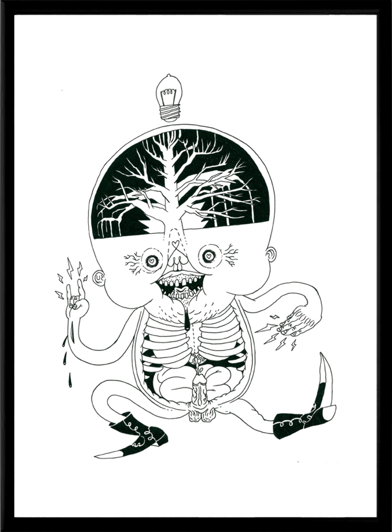 original punk drawings, vulgar drawing, fantastic illustration. illustration. expressive modern art. talented artists, online art gallery