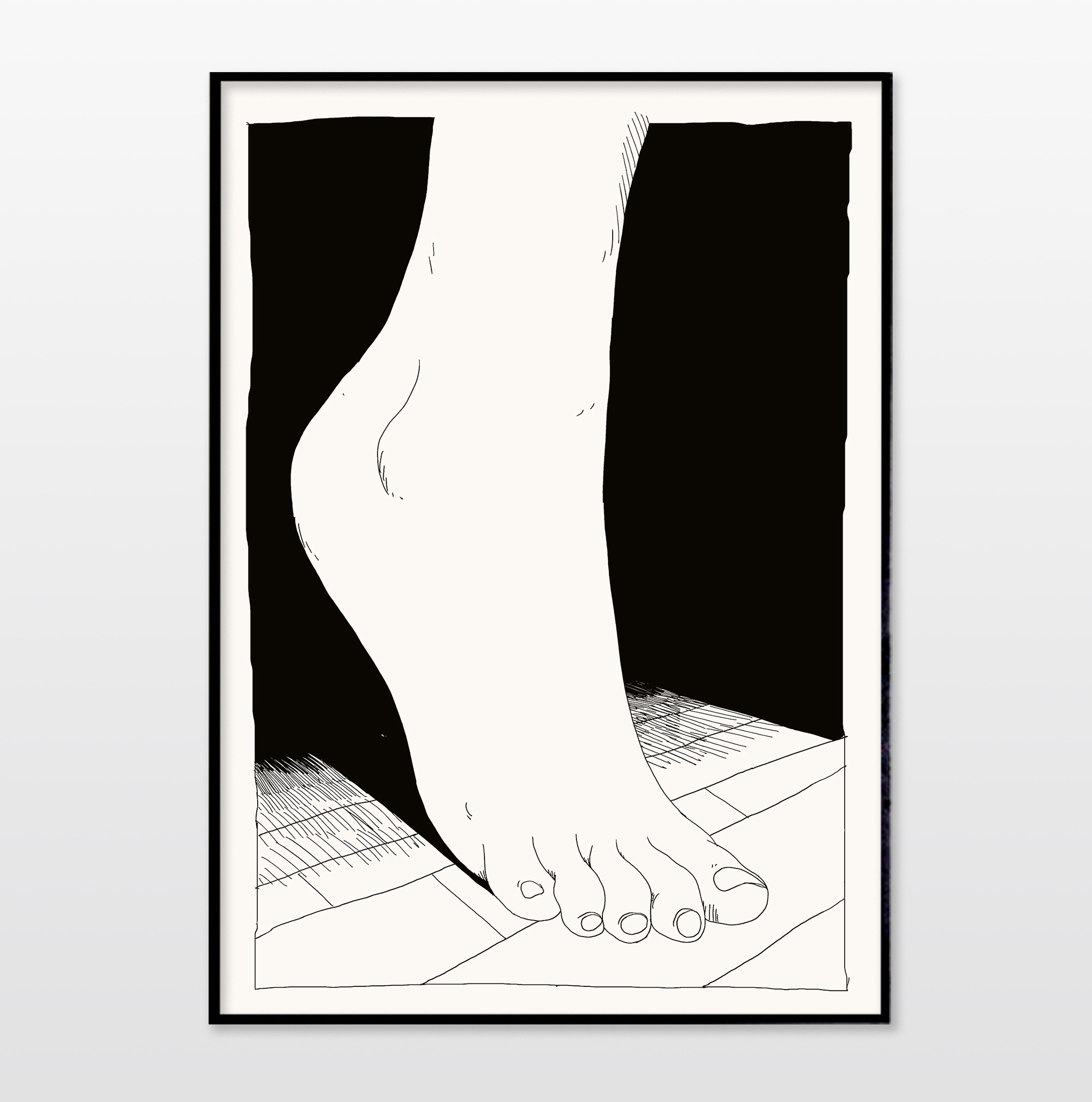 Foot | Posters, Giclee | Halfdan Pisket | Beauton Art Gallery posters, giclee, graphical, illustrative, monochrome, portraiture, bodies, sexuality, black, white, paper, black-and-white, contemporary-art, danish, design, erotic, interior, interior-design, modern, modern-art, nordic, posters, prints, scandinavien, sexual, Buy original high quality art. Paintings, drawings, limited edition prints & posters by talented artists.