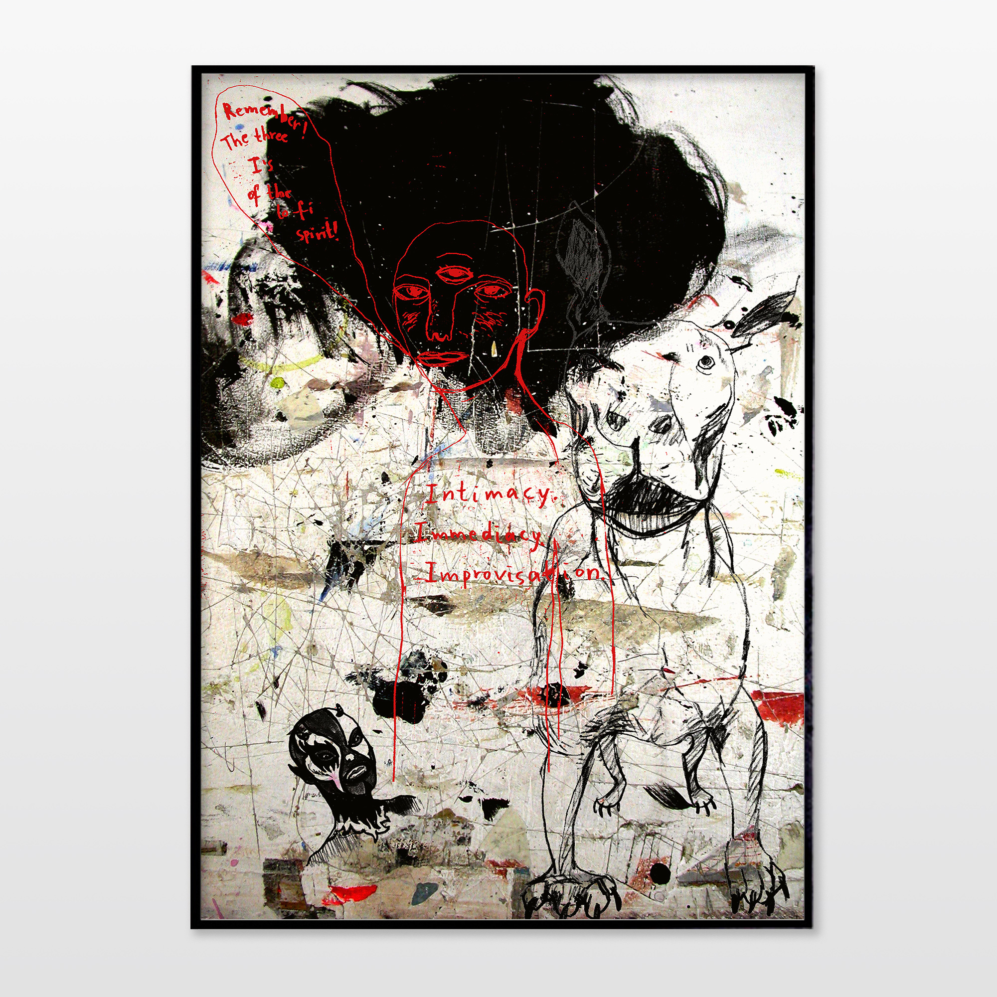posters-prints, giclee-print, abstract, expressive, figurative, portraiture, bodies, pets, wildlife, beige, black, red, paper, contemporary-art, danish, decorative, design, dogs, expressionism, faces, interior, interior-design, modern, modern-art, nordic, scandinavien, wild-animals, Buy original high quality art. Paintings, drawings, limited edition prints & posters by talented artists.