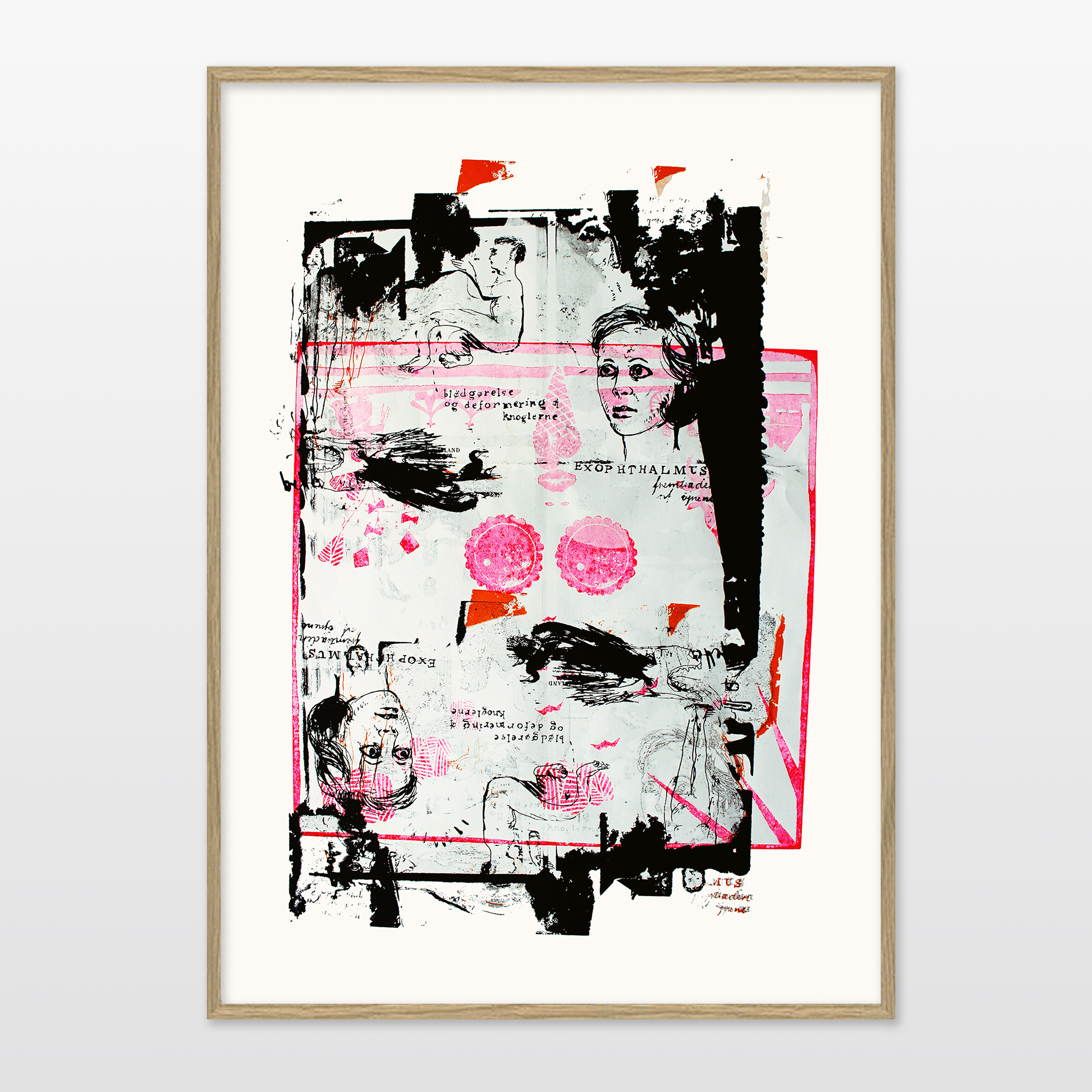 posters-prints, giclee-print, abstract, figurative, portraiture, bodies, people, pets, black, pink, white, ink, paper, beautiful, contemporary-art, copenhagen, danish, decorative, design, dogs, faces, interior, interior-design, modern, modern-art, nordic, women, Buy original high quality art. Paintings, drawings, limited edition prints & posters by talented artists.