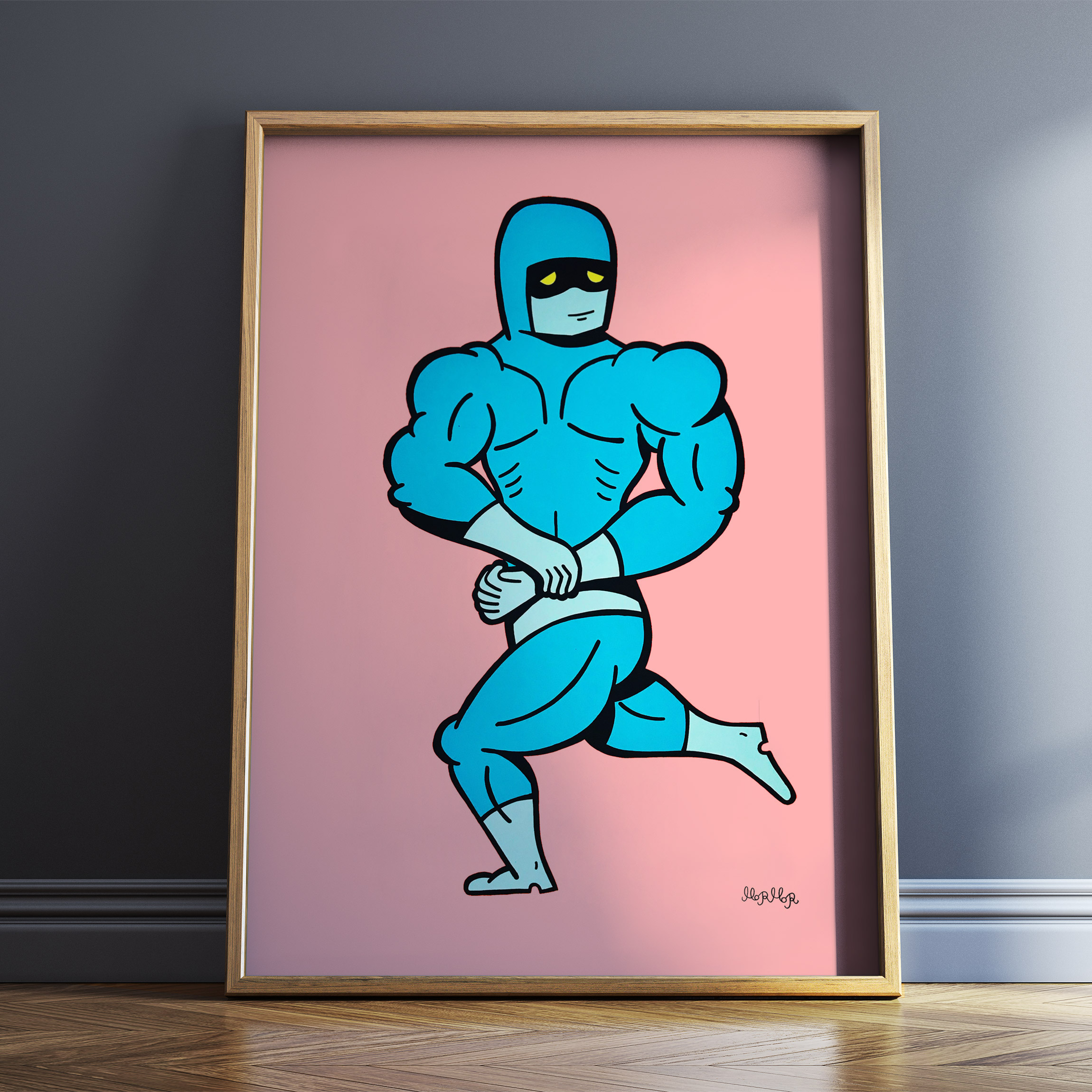 posters-prints, giclee-print, family-friendly, illustrative, pop, bodies, cartoons, humor, black, blue, red, ink, paper, amusing, danish, decorative, design, interior, interior-design, men, nordic, scandinavien, sketch, street-art, Buy original high quality art. Paintings, drawings, limited edition prints & posters by talented artists.