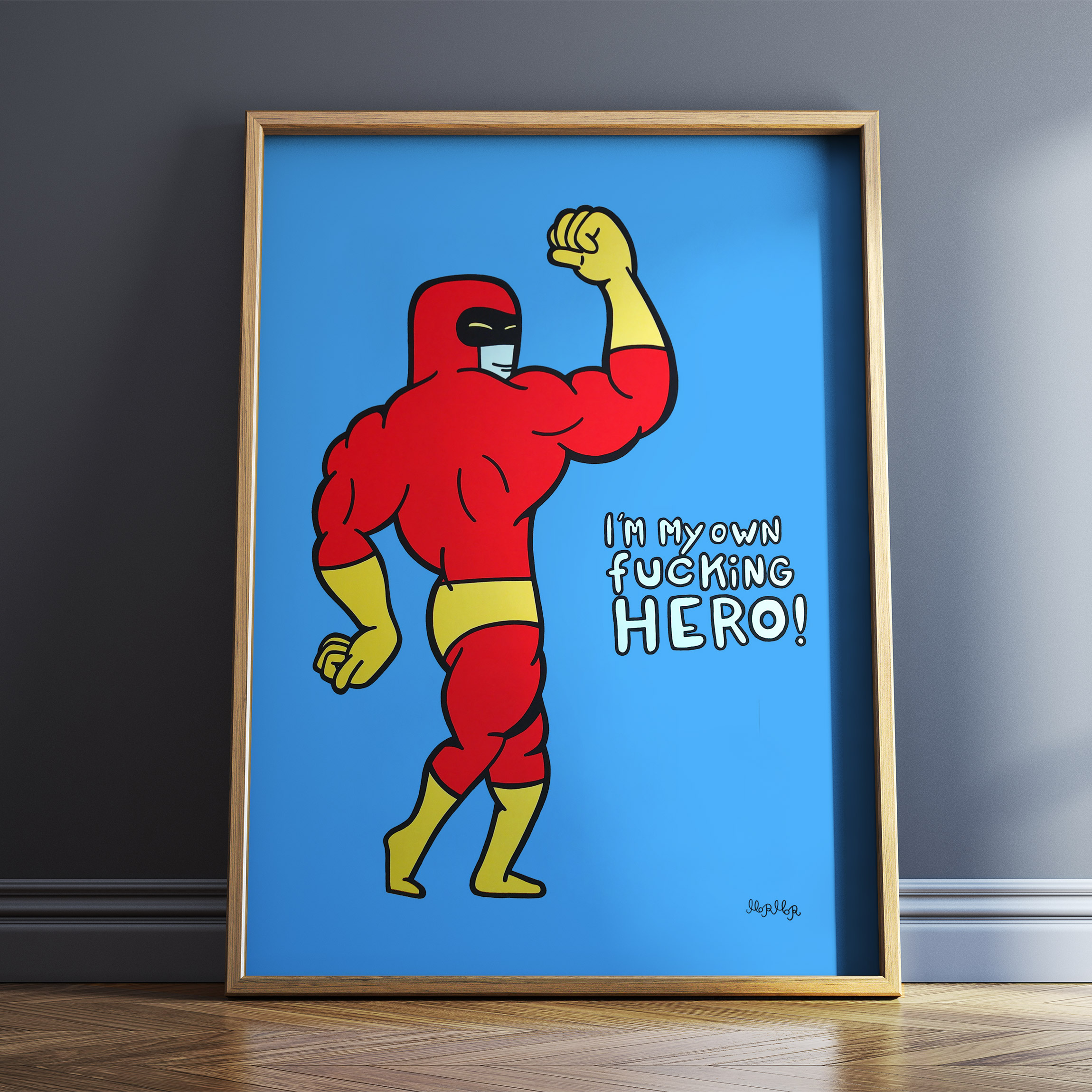 art-prints, giclee, colorful, family-friendly, graphical, pop, bodies, cartoons, blue, red, yellow, ink, paper, amusing, contemporary-art, copenhagen, danish, decorative, design, interior, interior-design, modern, modern-art, nordic, scandinavien, street-art, teenage, Buy original high quality art. Paintings, drawings, limited edition prints & posters by talented artists.