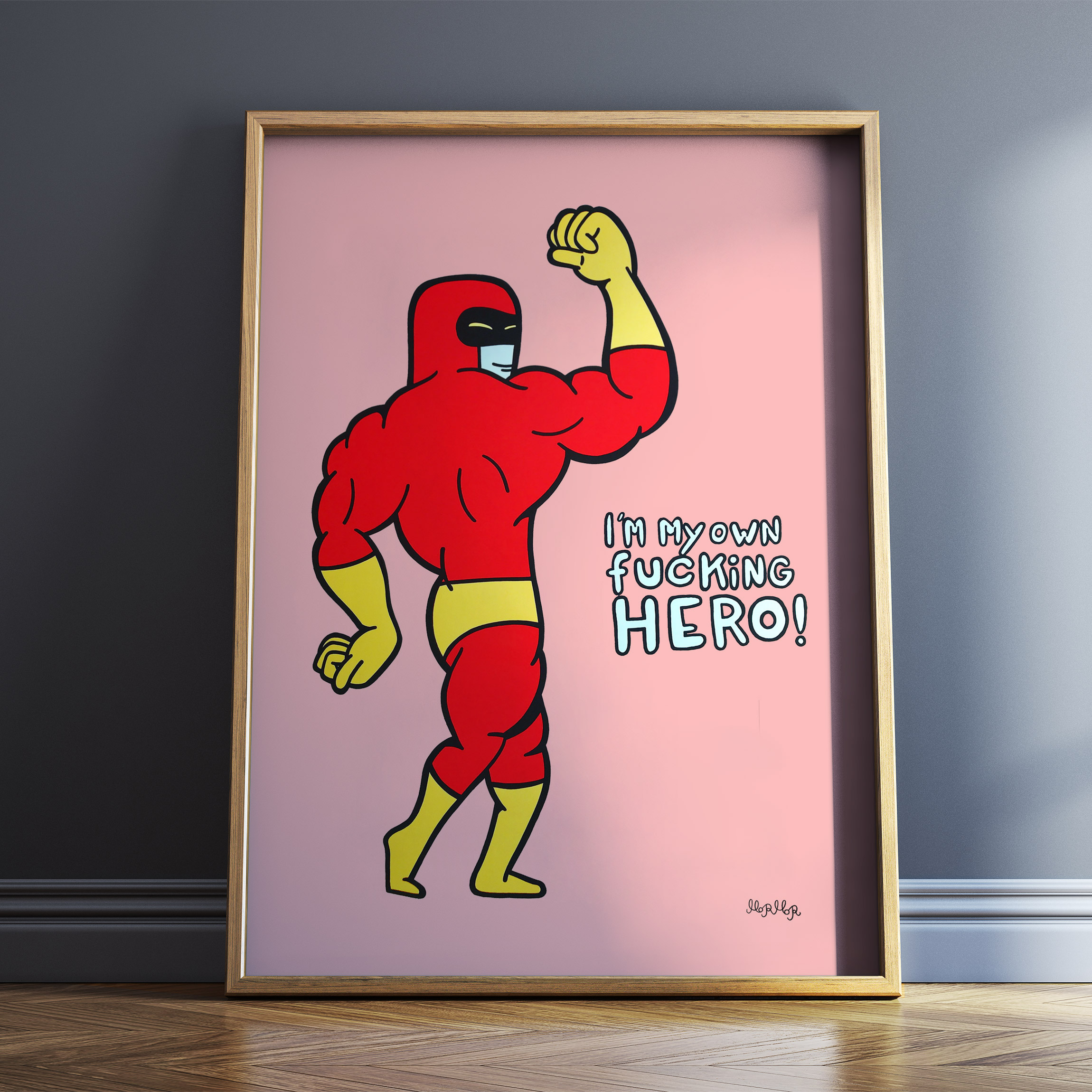 posters-prints, giclee-print, family-friendly, illustrative, pop, bodies, humor, blue, red, ink, amusing, boys, contemporary-art, cute, danish, decorative, design, interior, interior-design, modern, modern-art, nordic, scandinavien, Buy original high quality art. Paintings, drawings, limited edition prints & posters by talented artists.