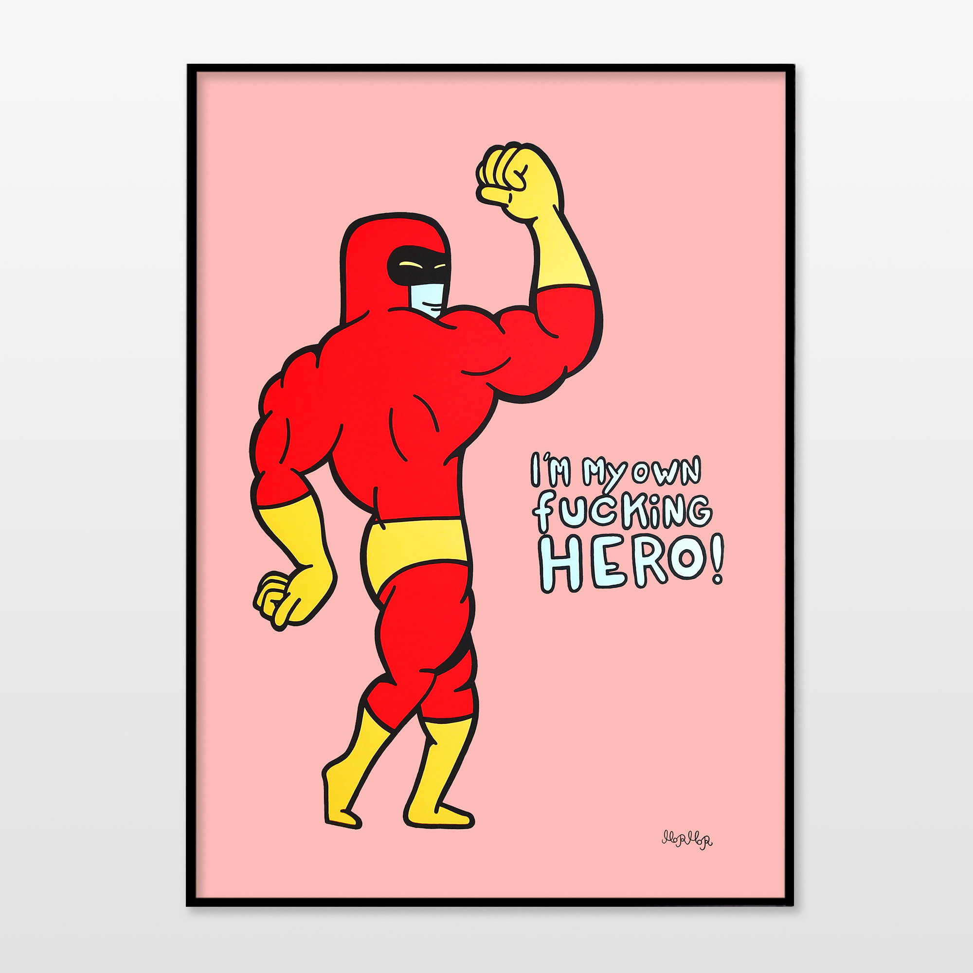 posters-prints, giclee-print, family-friendly, illustrative, pop, bodies, humor, blue, red, ink, amusing, boys, contemporary-art, cute, danish, decorative, design, interior, interior-design, modern, modern-art, nordic, scandinavien, Buy original high quality art. Paintings, drawings, limited edition prints & posters by talented artists.