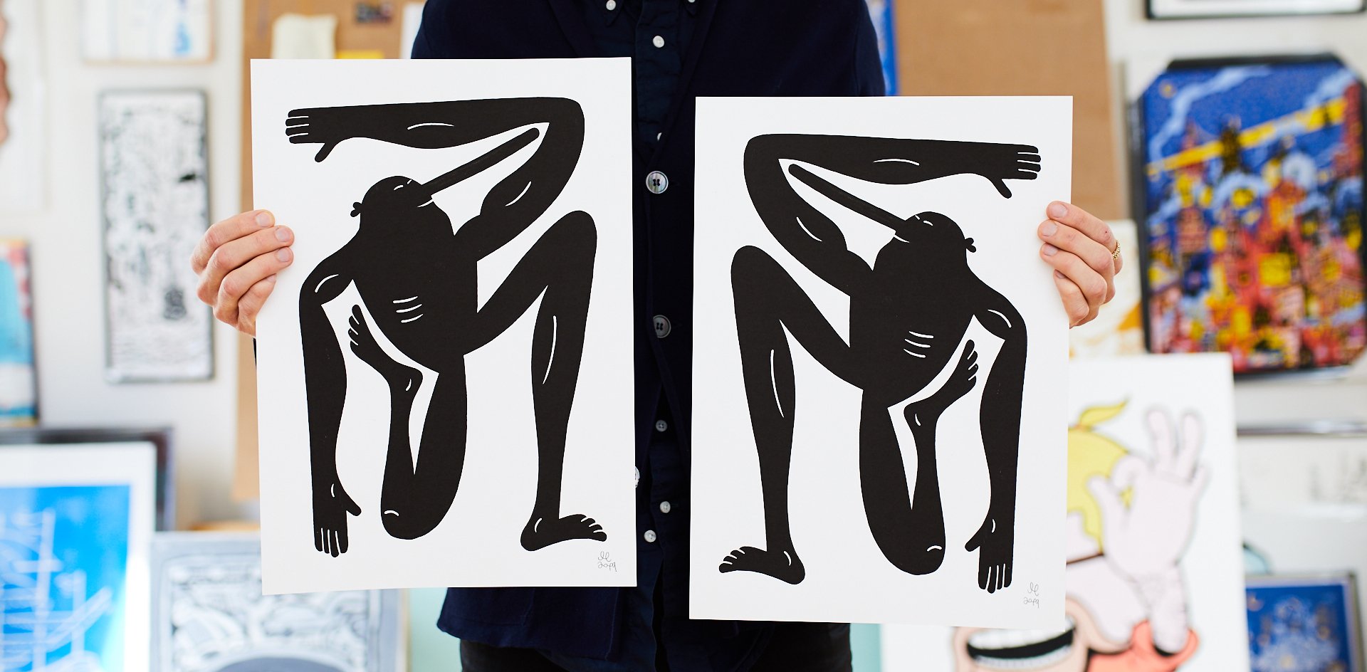 posters-prints, giclee-print, family-friendly, figurative, graphical, illustrative, bodies, cartoons, humor, movement, people, sport, blue, ink, paper, amusing, contemporary-art, interior, interior-design, modern, modern-art, nordic, posters, prints, scandinavien, Buy original high quality art. Paintings, drawings, limited edition prints & posters by talented artists.
