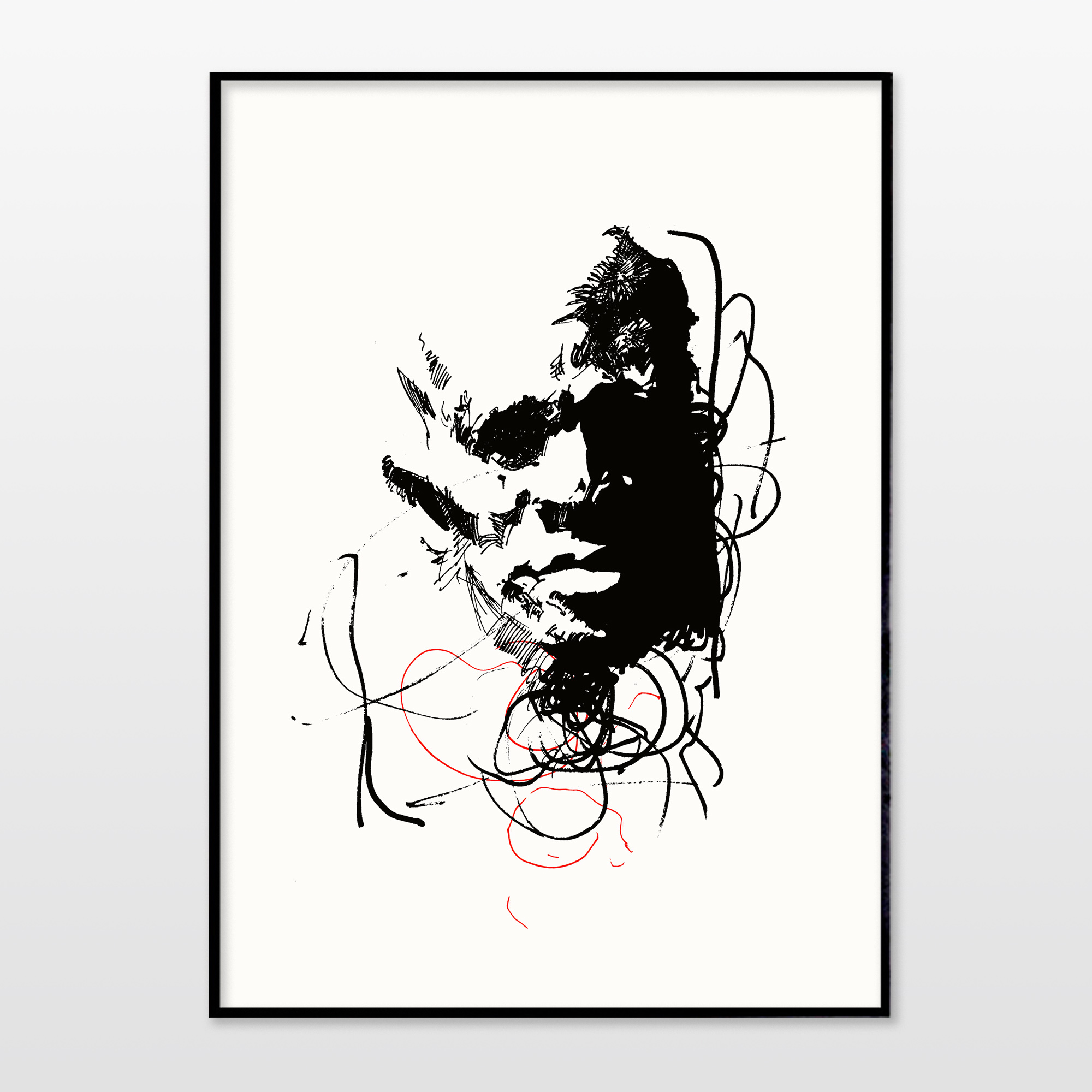 posters-prints, giclee-print, expressive, monochrome, patterns, people, black, white, ink, paper, black-and-white, contemporary-art, danish, design, expressionism, faces, interior, interior-design, modern, modern-art, nordic, posters, prints, scandinavien, Buy original high quality art. Paintings, drawings, limited edition prints & posters by talented artists.