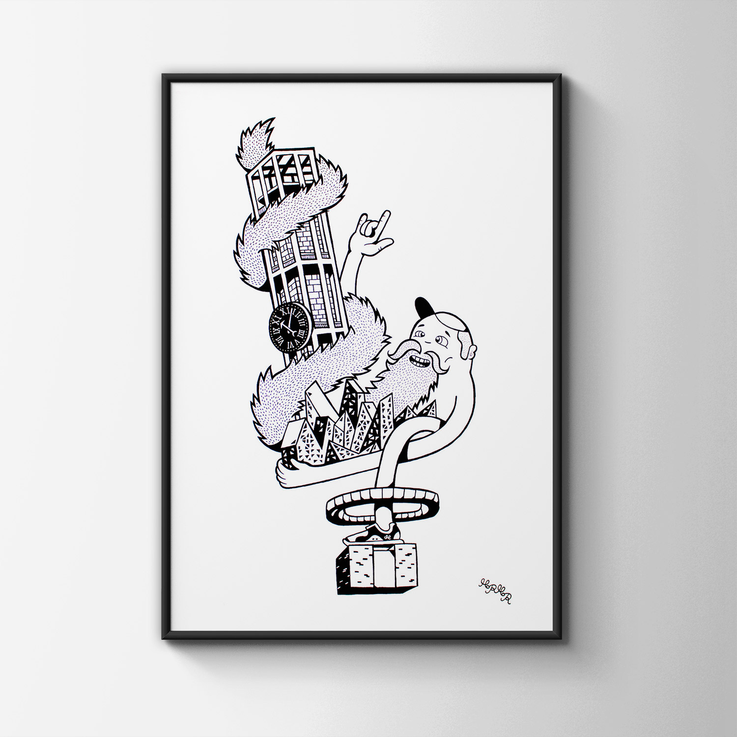 art-prints, gliceé, family-friendly, graphical, illustrative, monochrome, pop, architecture, bodies, humor, people, black, white, ink, paper, amusing, black-and-white, buildings, danish, decorative, design, interior, interior-design, men, modern, modern-art, nordic, pop-art, posters, scandinavien, Buy original high quality art. Paintings, drawings, limited edition prints & posters by talented artists.