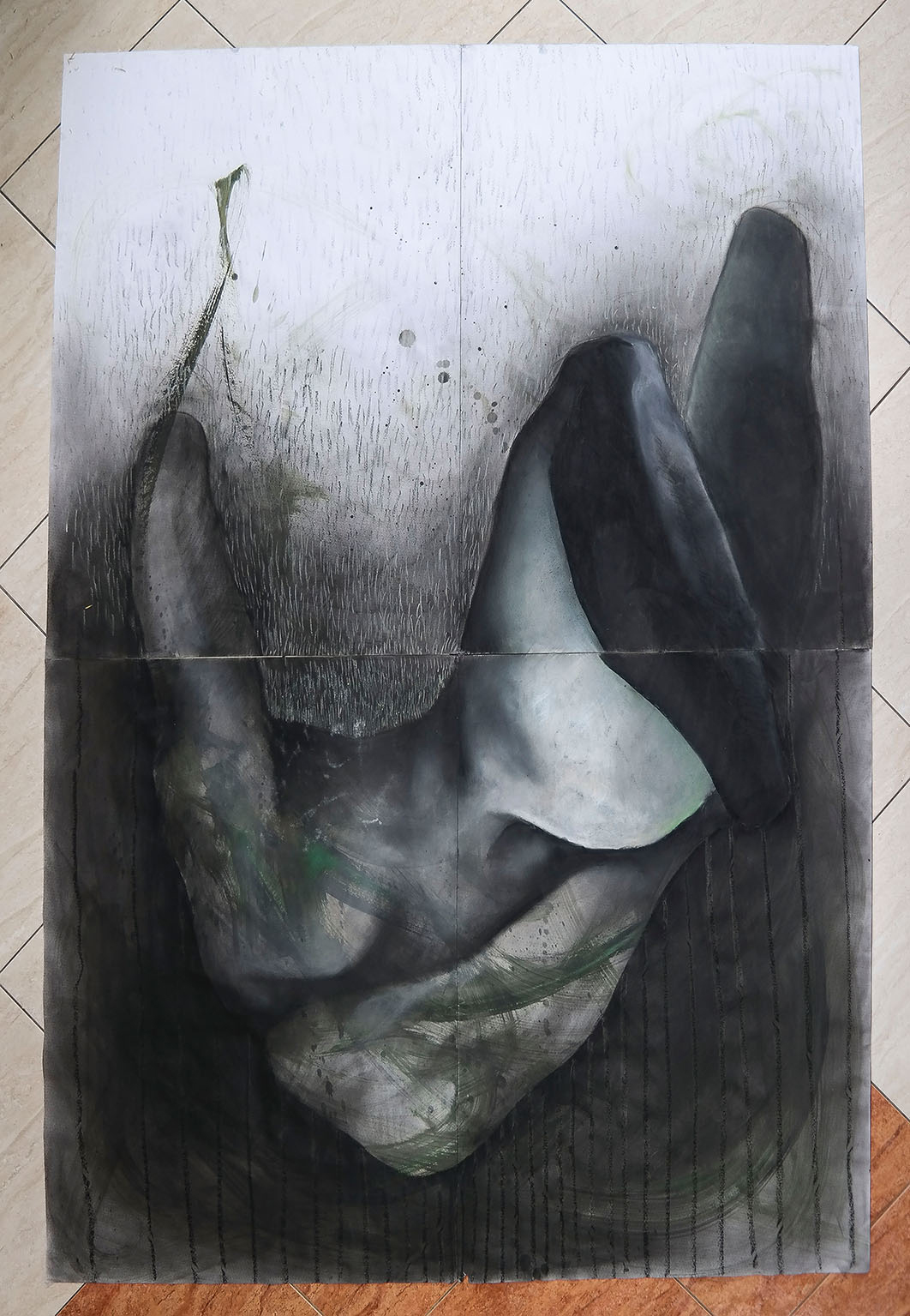 Ikarus 5 - 140cm x 200cm original illustration by artist Zuzanna Sitarska art gallery. limited print. online art. artist. original art print and paintings by artist Zuzanna Sitarska