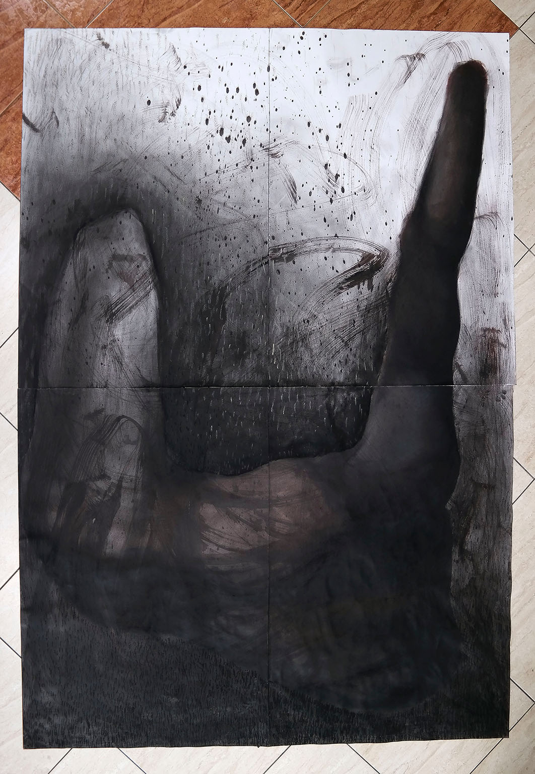 Ikarus 9 - 140cm x 200cm original illustration by artist Zuzanna Sitarska art gallery. limited print. online art. artist. original art print and paintings by artist Zuzanna Sitarska