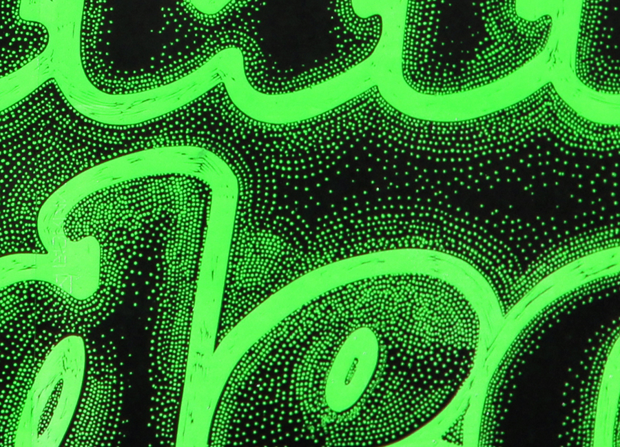ADULT VIDEO linocut_detail