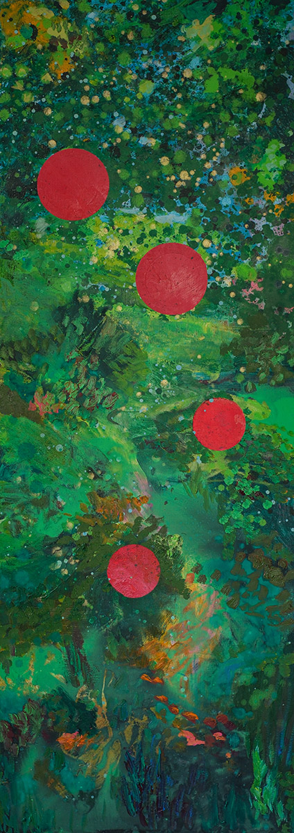 paintings, abstract, colorful, graphical, botany, blue, green, red, cotton-canvas, beautiful, contemporary-art, design, flowers, forest, interior, interior-design, modern, modern-art, Buy original high quality art. Paintings, drawings, limited edition prints & posters by talented artists.