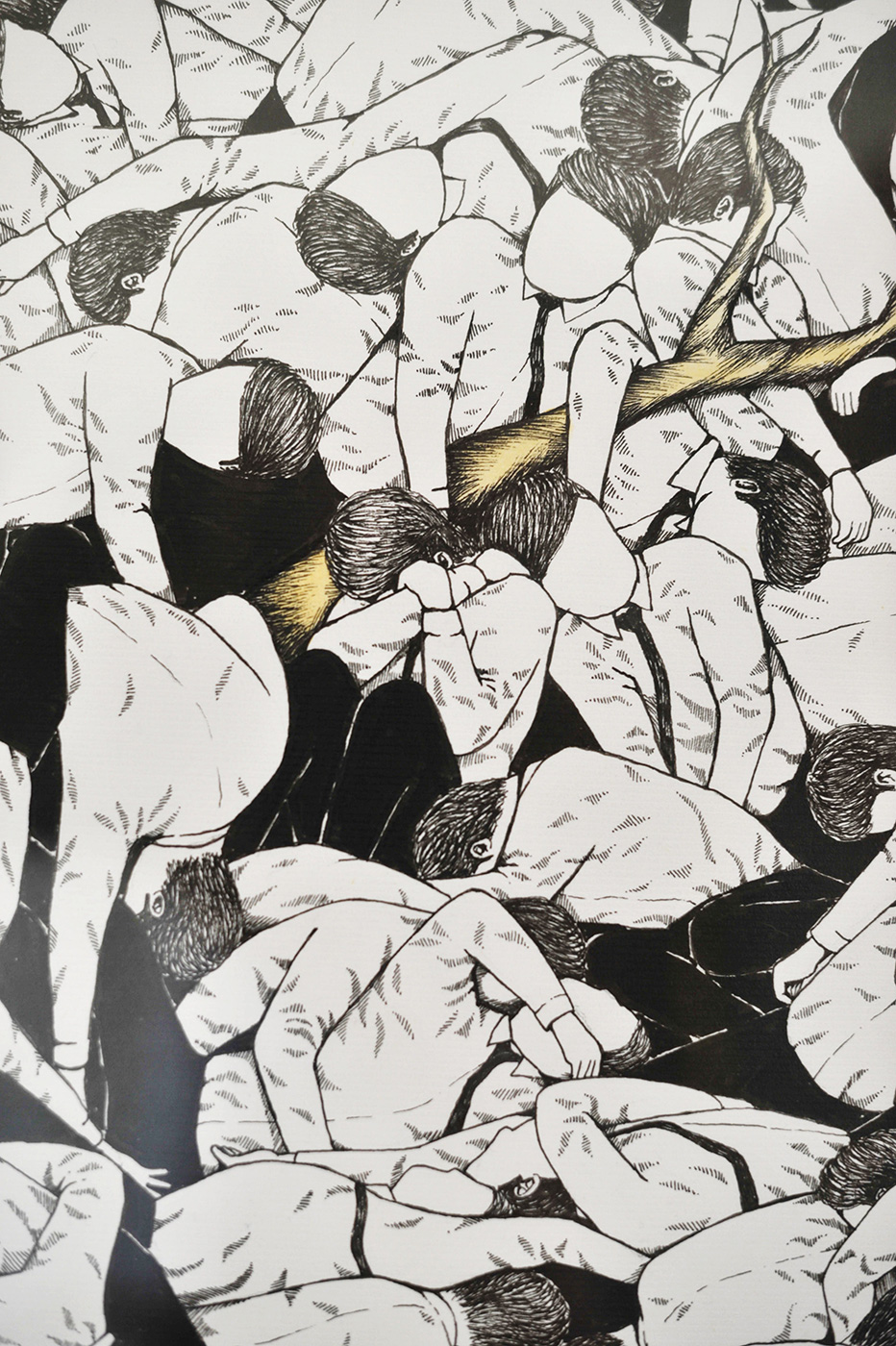 strong and expressive art illustrations and drawings, talented Danish illustrator, cartoonist, faverige