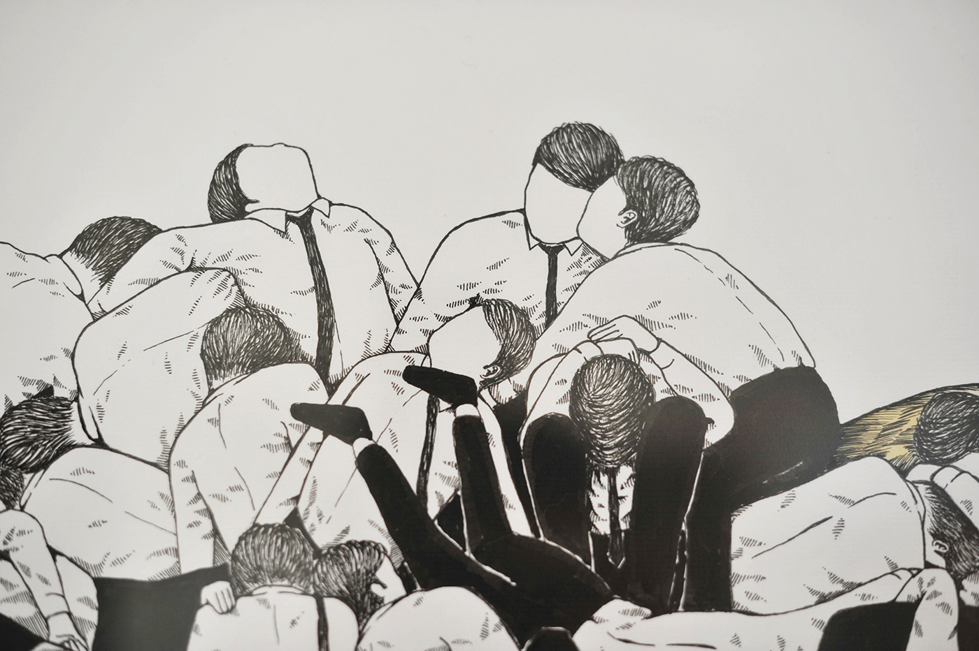 strong and expressive art illustrations and drawings, talented Danish illustrator, cartoonist, faverige