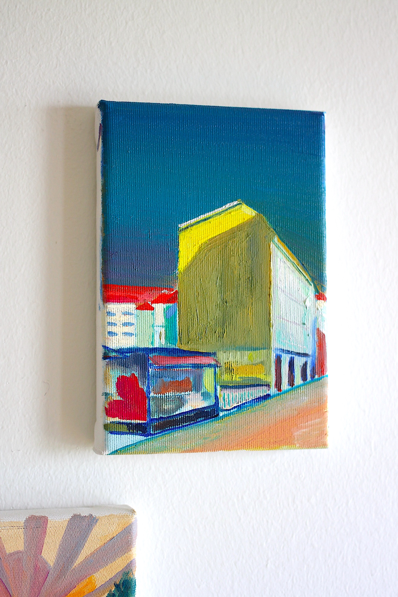 paintings, colorful, geometric, landscape, pop, architecture, moods, seasons, sky, blue, red, white, yellow, cotton-canvas, oil, architectural, autumn, beautiful, buildings, cities, contemporary-art, copenhagen, danish, decorative, design, houses, interior, interior-design, modern, modern-art, nordic, posters, pretty, scandinavien, scenery, silhouette, streets, summer, urban, Buy original high quality art. Paintings, drawings, limited edition prints & posters by talented artists.