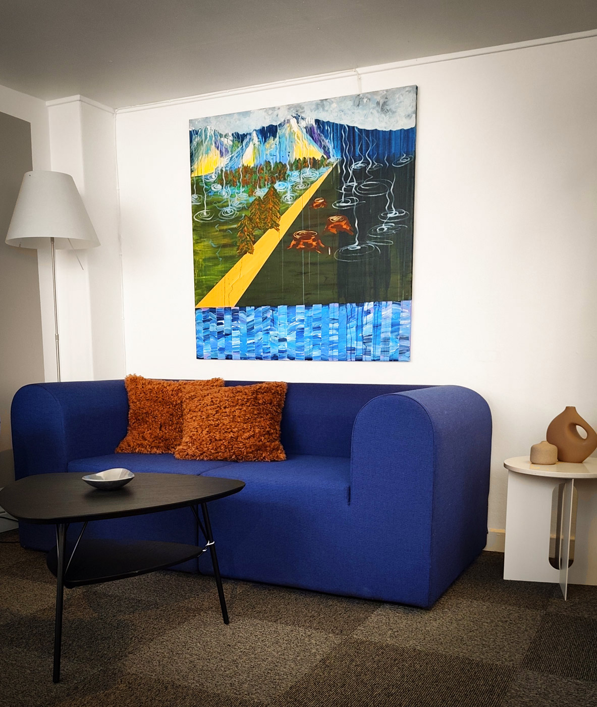paintings, abstract, colorful, expressive, figurative, illustrative, landscape, nature, sky, blue, brown, green, yellow, acrylic, flax-canvas, abstract-forms, autumn, contemporary-art, copenhagen, danish, design, interior-design, modern, modern-art, mountains, nordic, scandinavien, Buy original high quality art. Paintings, drawings, limited edition prints & posters by talented artists.