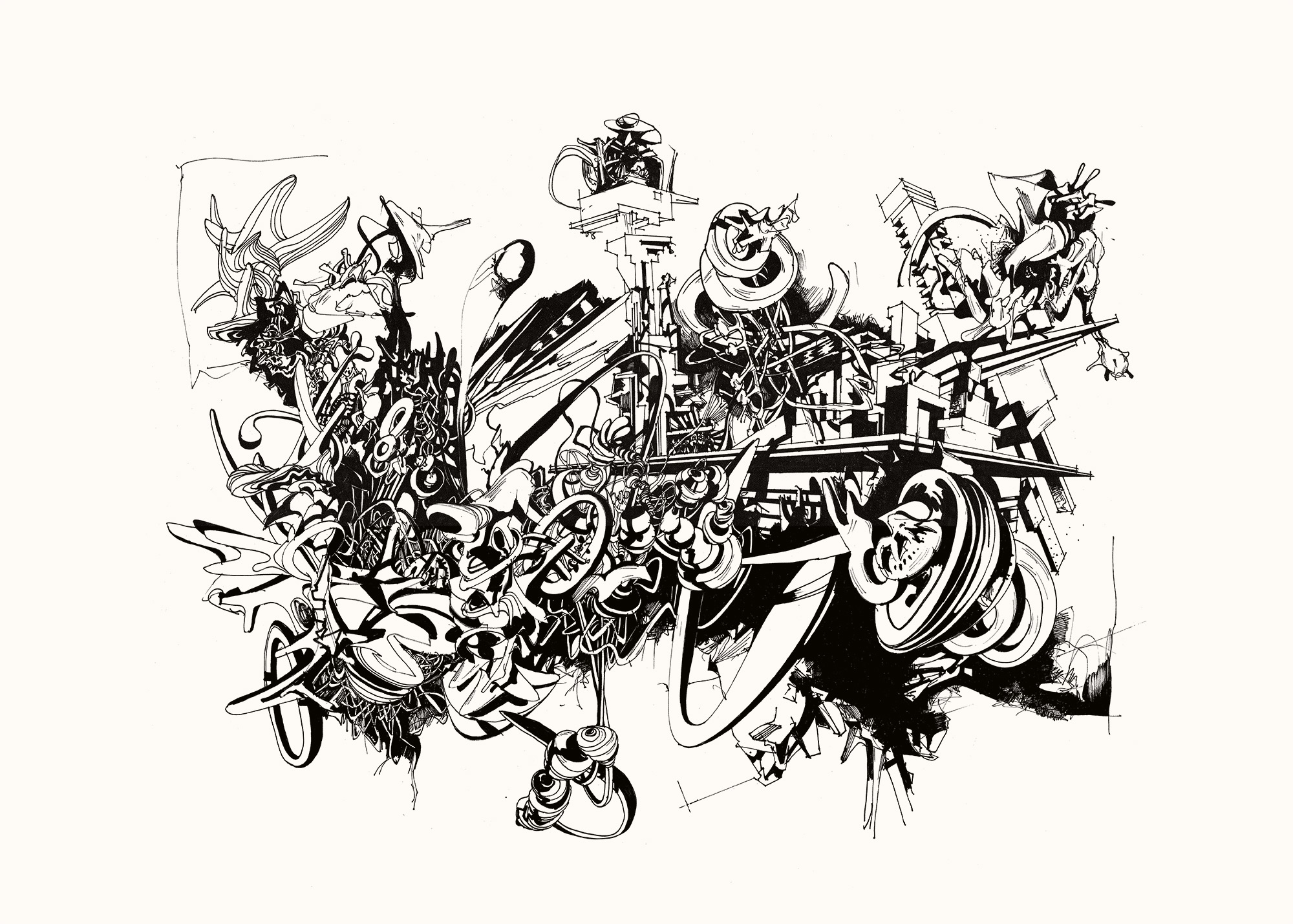 Architect Series V | Posters, Giclee | Ola Juliussen | Beauton Art Gallery posters, giclee, aesthetic, graphical, monochrome, architecture, botany, nature, patterns, technology, black, white, ink, paper, abstract-forms, architectural, black-and-white, buildings, contemporary-art, dance, design, graffiti, interior, interior-design, modern, modern-art, nordic, plants, scandinavien, Buy original high quality art. Paintings, drawings, limited edition prints & posters by talented artists.