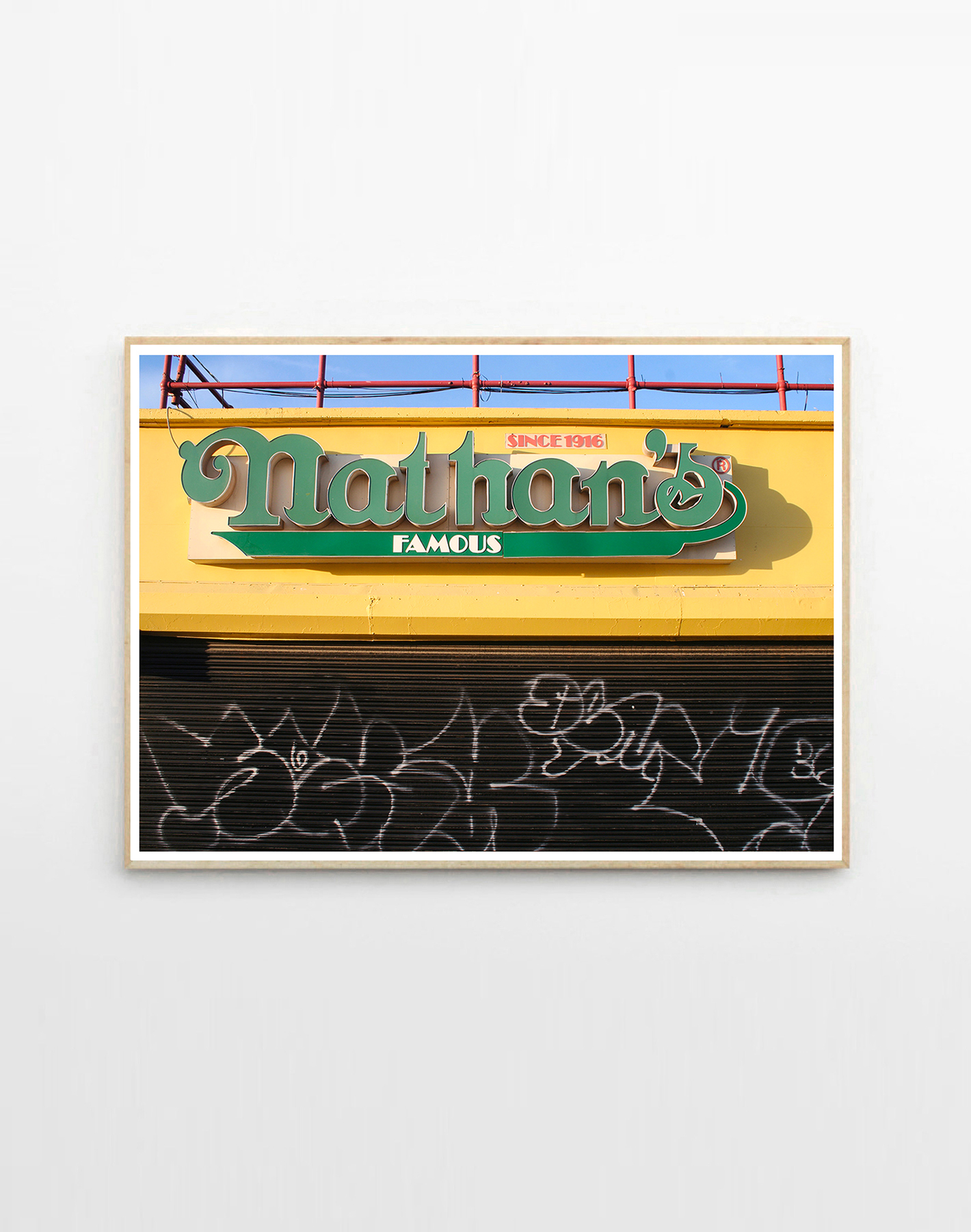 A Missed Chance to Wonderland, Nathans | Art-prints, Photographs | Tina Louise Hunderup | Beauton Art Gallery art-prints, photographs, geometric, still-life, architecture, seasons, black, yellow, ink, paper, architectural, beach, buildings, design, interior, interior-design, Buy original high quality art. Paintings, drawings, limited edition prints & posters by talented artists.