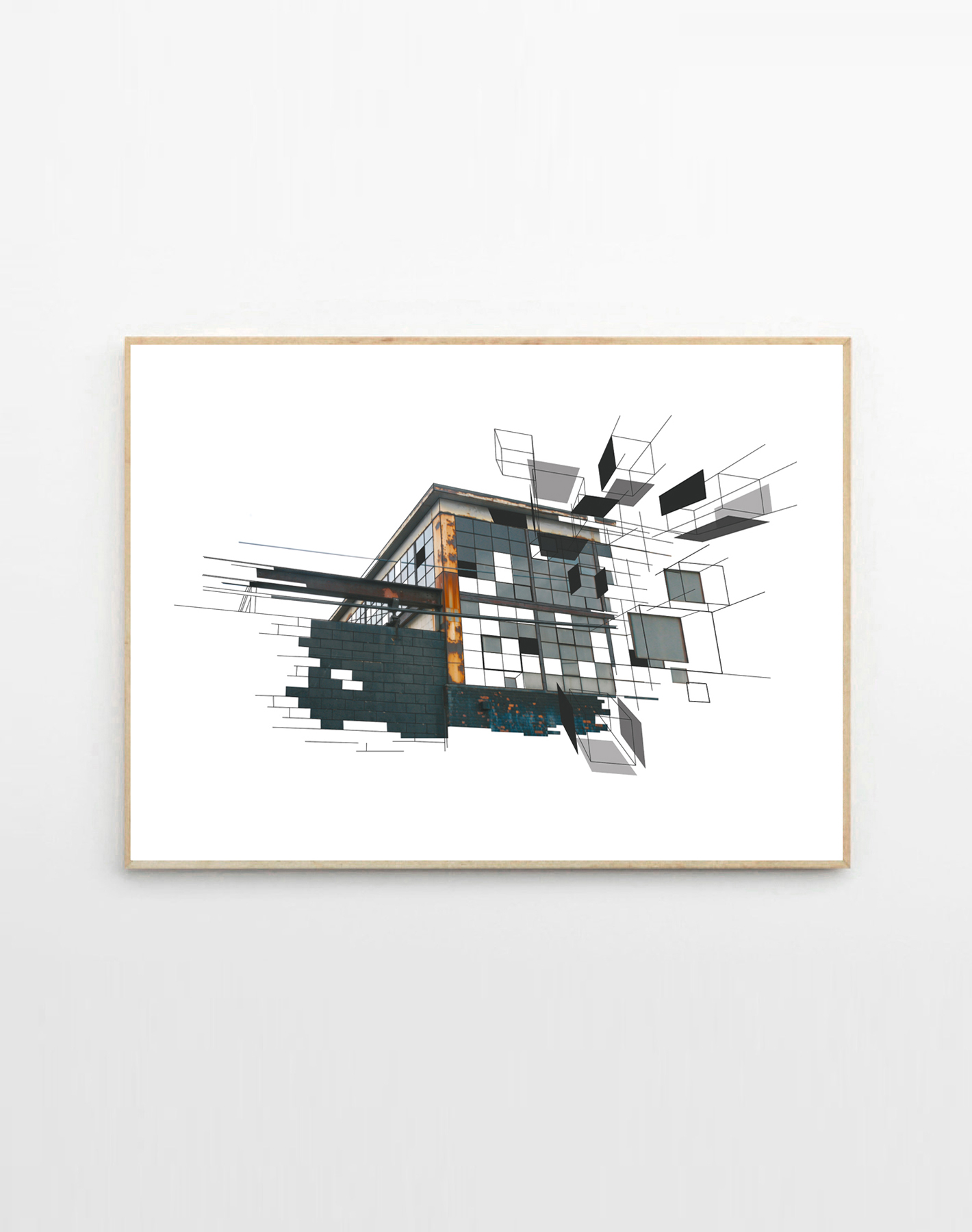 Windows | Posters-prints, Photographs, New-media | Tina Louise Hunderup | Beauton Art Gallery posters-prints, photographs, new-media, abstract, geometric, graphical, architecture, patterns, science, technology, brown, grey, ink, paper, abstract-forms, architectural, beautiful, buildings, conceptual, contemporary-art, danish, decorative, design, interior, interior-design, modern, modern-art, nordic, scandinavien, Buy original high quality art. Paintings, drawings, limited edition prints & posters by talented artists.