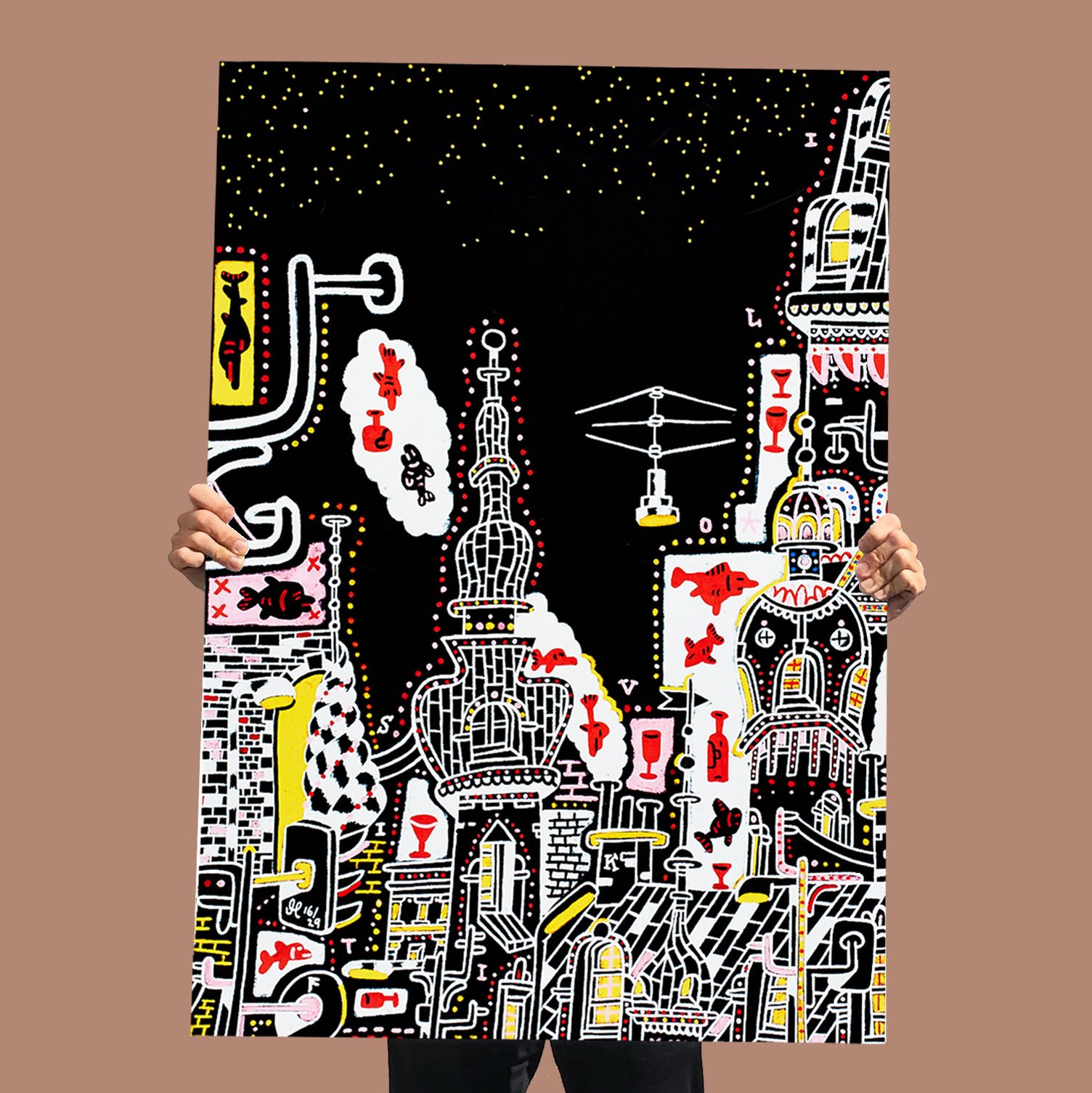 posters-prints, giclee-print, colorful, family-friendly, figurative, illustrative, pop, architecture, cartoons, humor, sailing, wildlife, black, red, white, ink, paper, amusing, beautiful, boats, buildings, business, cities, contemporary-art, copenhagen, cute, design, fish, interior, interior-design, nordic, scandinavien, Buy original high quality art. Paintings, drawings, limited edition prints & posters by talented artists.