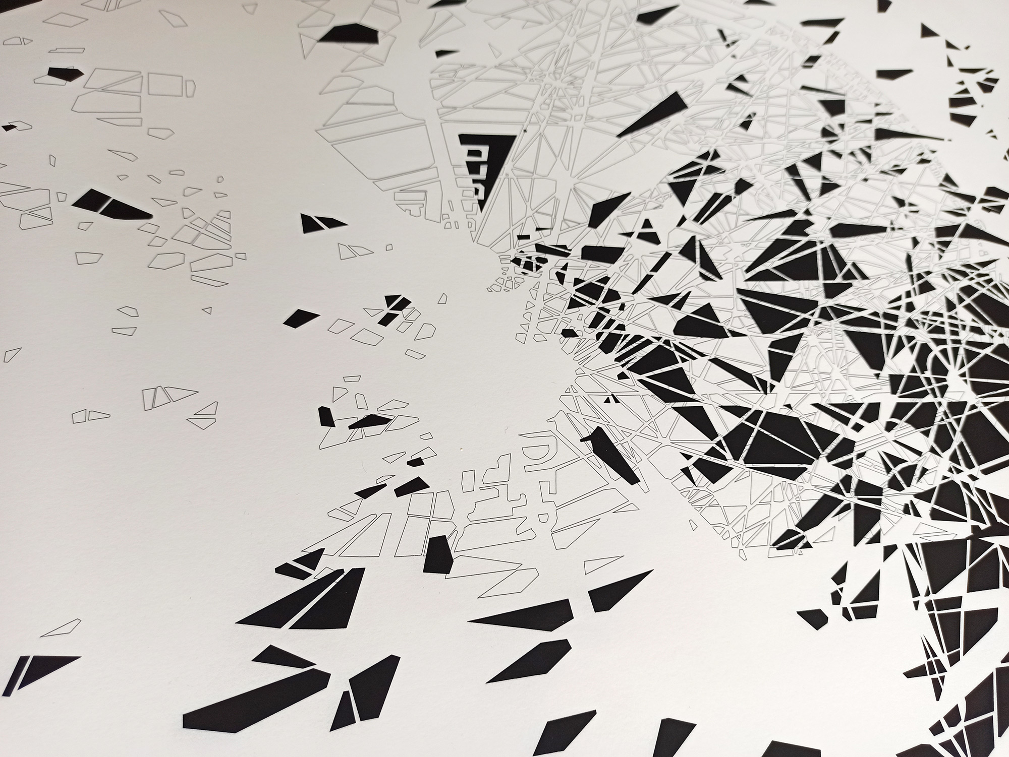 Fallen Wonder | Posters-prints, Photographs, New-media | Tina Louise Hunderup | Beauton Art Gallery posters-prints, photographs, new-media, abstract, aesthetic, geometric, graphical, architecture, patterns, beige, black, white, ink, paper, abstract-forms, architectural, beautiful, buildings, decorative, design, interior, interior-design, modern, modern-art, symmetry, Buy original high quality art. Paintings, drawings, limited edition prints & posters by talented artists.