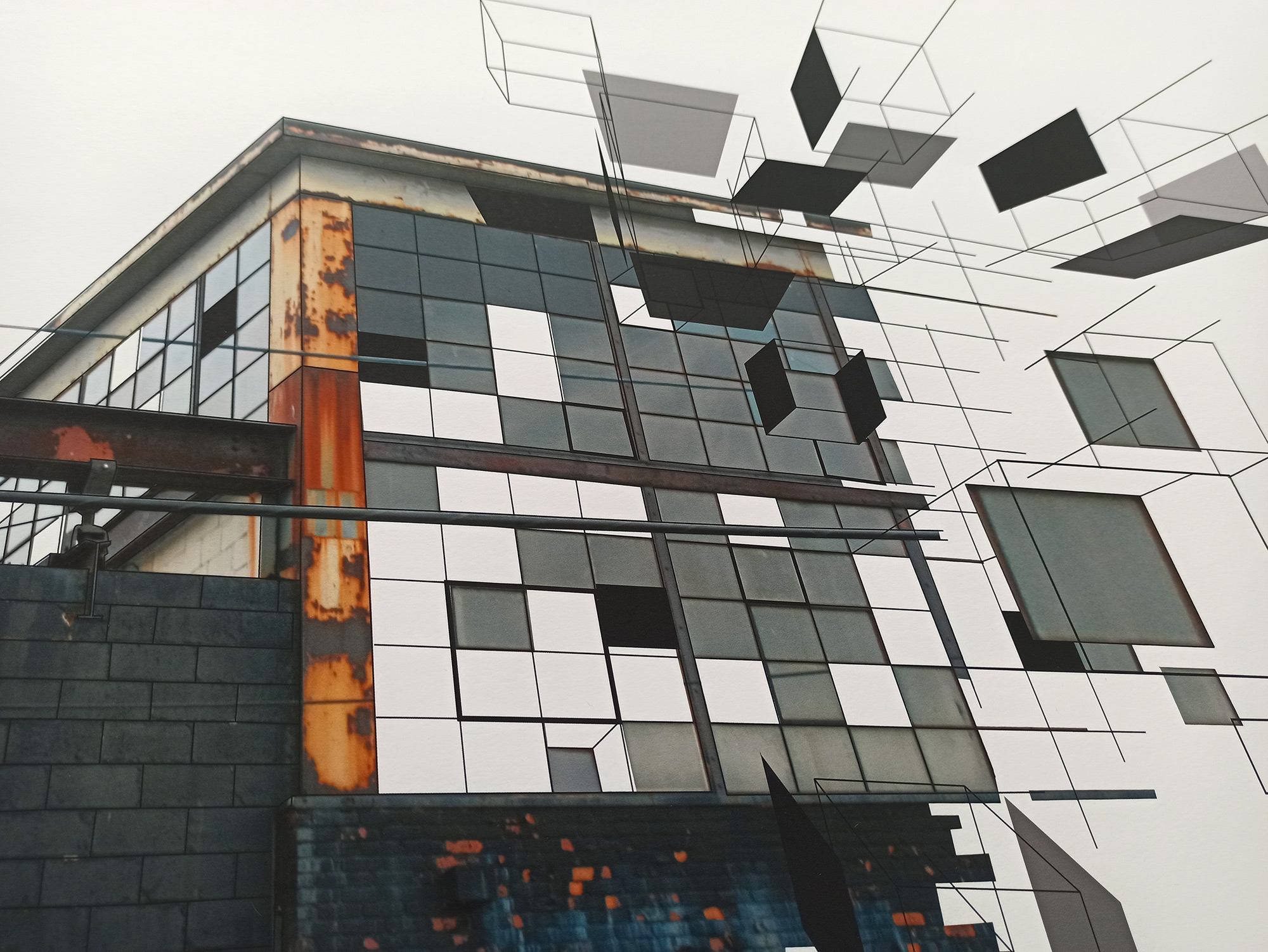 Windows | Posters-prints, Photographs, New-media | Tina Louise Hunderup | Beauton Art Gallery posters-prints, photographs, new-media, abstract, geometric, graphical, architecture, patterns, science, technology, brown, grey, ink, paper, abstract-forms, architectural, beautiful, buildings, conceptual, contemporary-art, danish, decorative, design, interior, interior-design, modern, modern-art, nordic, scandinavien, Buy original high quality art. Paintings, drawings, limited edition prints & posters by talented artists.