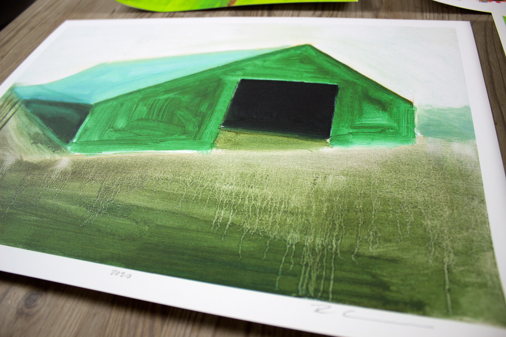 posters-prints, giclee-print, aesthetic, figurative, graphical, illustrative, landscape, architecture, moods, beige, brown, green, turquoise, ink, autumn, beautiful, buildings, contemporary-art, danish, decorative, design, interior, interior-design, modern, modern-art, nordic, posters, prints, scandinavien, Buy original high quality art. Paintings, drawings, limited edition prints & posters by talented artists.