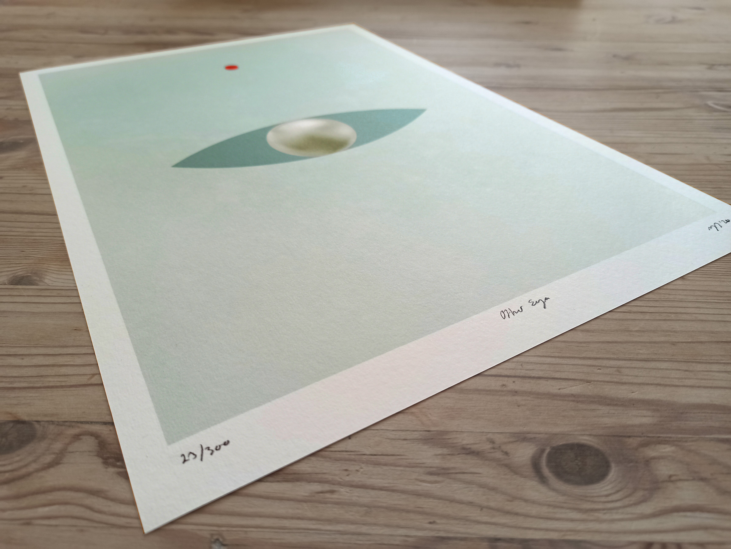 Other Eye | Posters-prints, Giclee-print | Rose Marie Brøgger | Beauton Art Gallery posters-prints, giclee-print, abstract, aesthetic, geometric, graphical, moods, patterns, gold, green, red, ink, paper, abstract-forms, beautiful, contemporary-art, copenhagen, danish, interior, interior-design, modern, modern-art, nordic, posters, prints, scandinavien, Buy original high quality art. Paintings, drawings, limited edition prints & posters by talented artists.