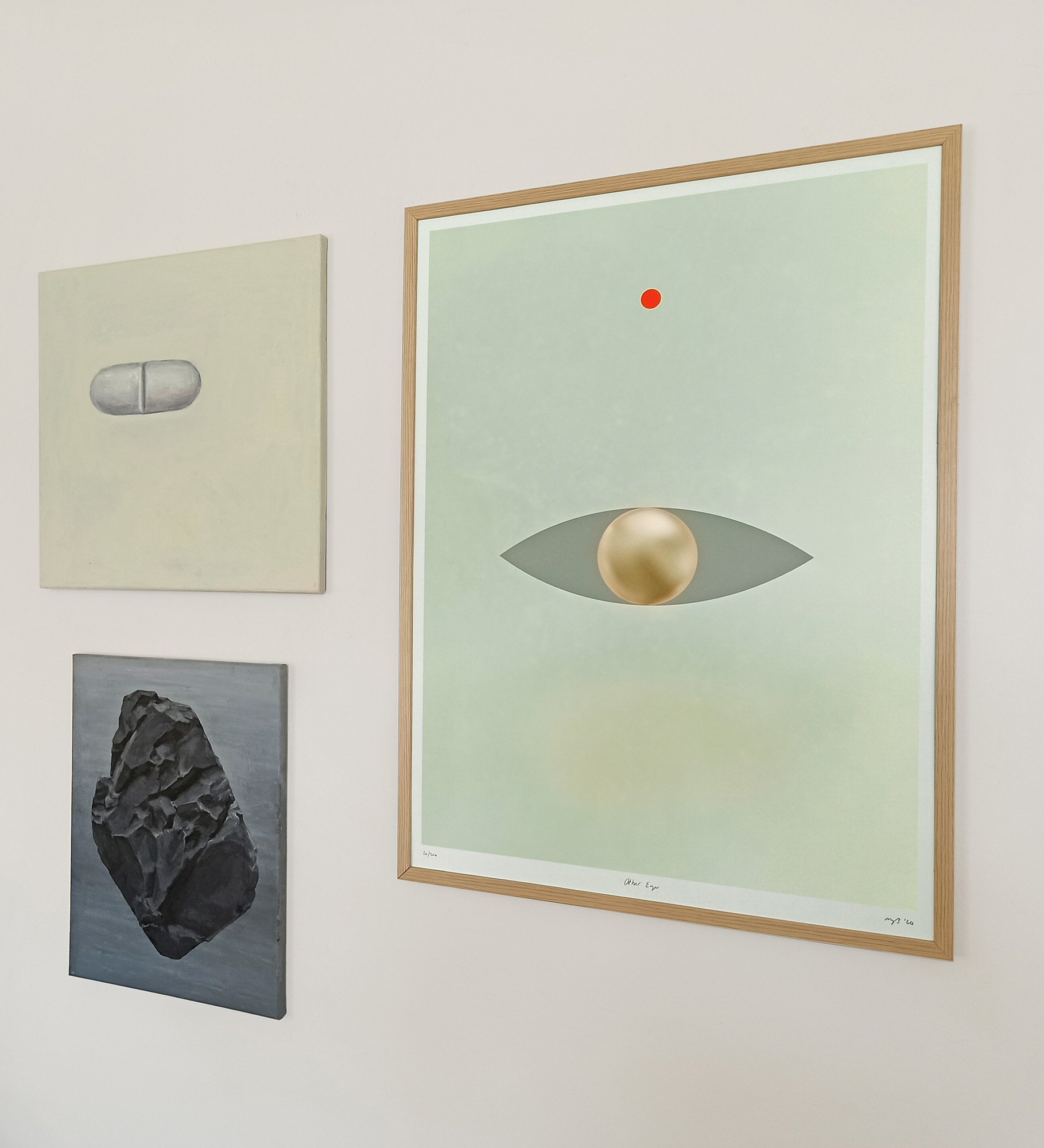 Other Eye | Posters-prints, Giclee-print | Rose Marie Brøgger | Beauton Art Gallery posters-prints, giclee-print, abstract, aesthetic, graphical, minimalistic, moods, nature, patterns, religion, blue, green, turquoise, ink, paper, abstract-forms, atmosphere, beautiful, bright, conceptual, contemporary-art, copenhagen, danish, decorative, design, digital, fantasy, icons, interior, interior-design, modern, modern-art, outer-space, pretty, Buy original high quality art. Paintings, drawings, limited edition prints & posters by talented artists.