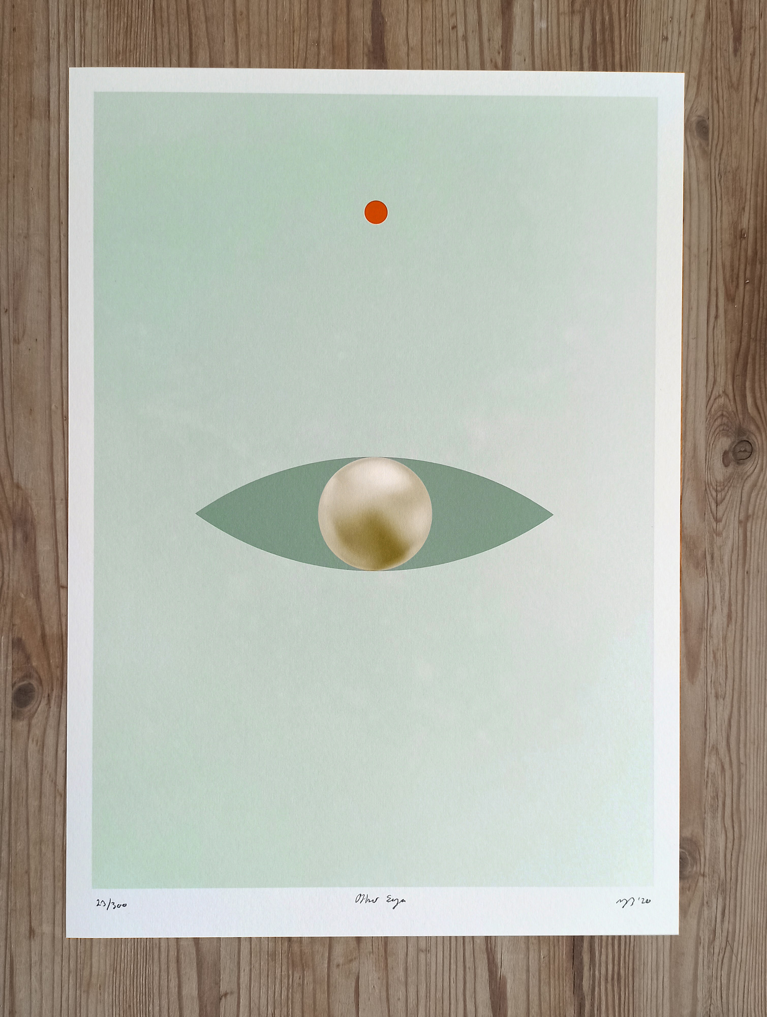 Other Eye | Posters-prints, Giclee-print | Rose Marie Brøgger | Beauton Art Gallery posters-prints, giclee-print, abstract, aesthetic, geometric, graphical, moods, patterns, gold, green, red, ink, paper, abstract-forms, beautiful, contemporary-art, copenhagen, danish, interior, interior-design, modern, modern-art, nordic, posters, prints, scandinavien, Buy original high quality art. Paintings, drawings, limited edition prints & posters by talented artists.