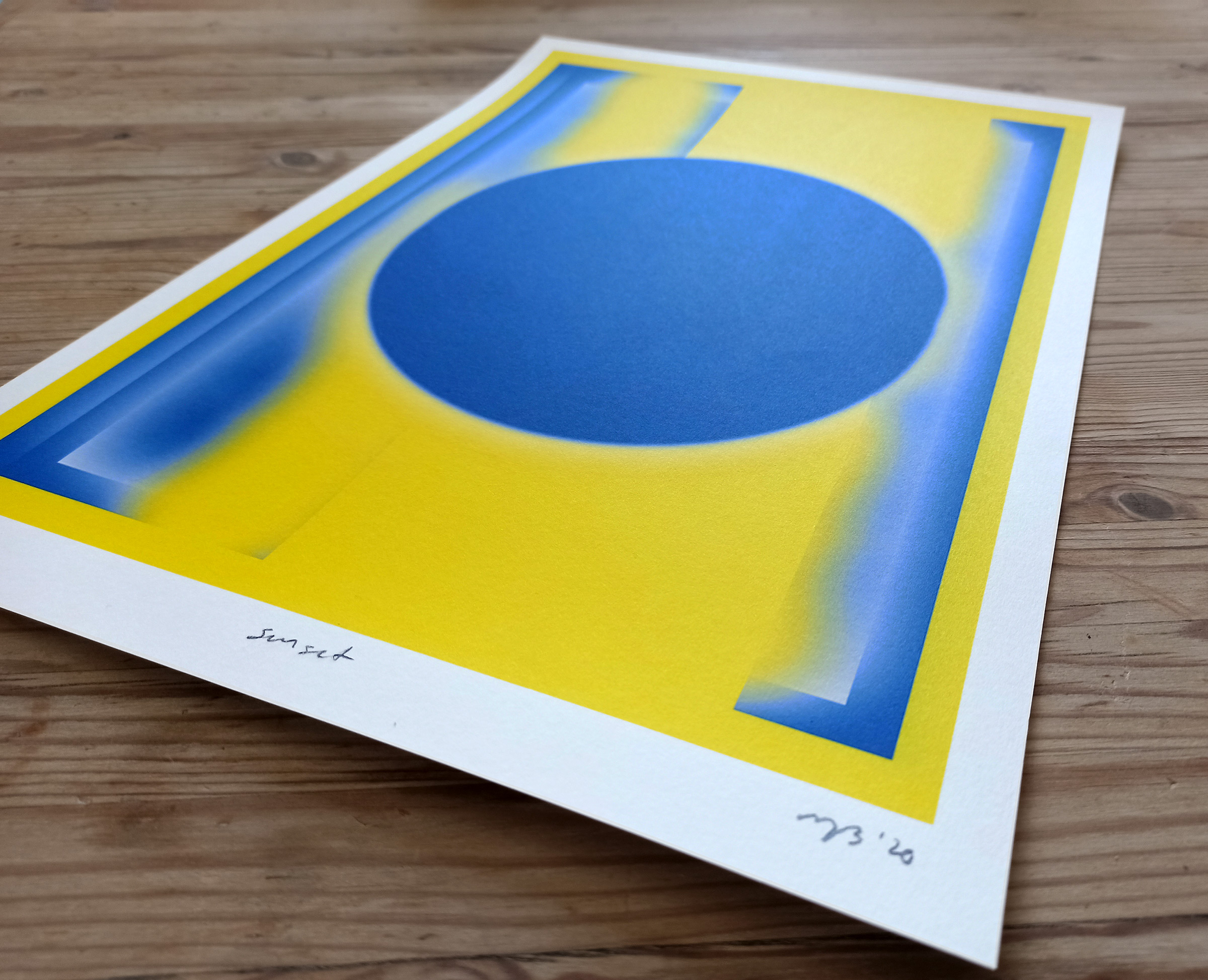 posters-prints, giclee-print, aesthetic, colorful, graphical, minimalistic, pop, architecture, patterns, sky, blue, yellow, ink, paper, beautiful, contemporary-art, copenhagen, danish, design, interior, interior-design, modern, modern-art, nordic, posters, prints, scandinavien, sun, Buy original high quality art. Paintings, drawings, limited edition prints & posters by talented artists.