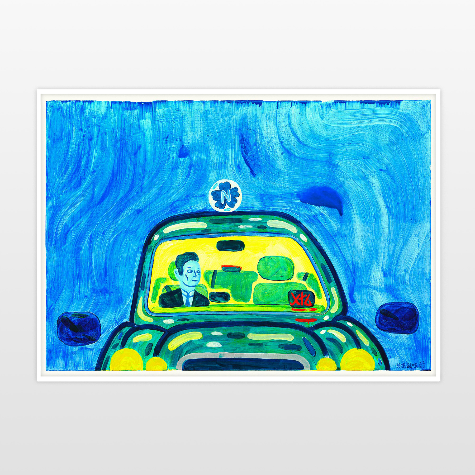 posters-prints, giclee-print, colorful, family-friendly, figurative, graphical, illustrative, pop, bodies, cartoons, everyday life, movement, people, blue, green, turquoise, yellow, ink, paper, amusing, danish, decorative, design, interior, interior-design, nordic, posters, pretty, prints, scandinavien, Buy original high quality art. Paintings, drawings, limited edition prints & posters by talented artists.
