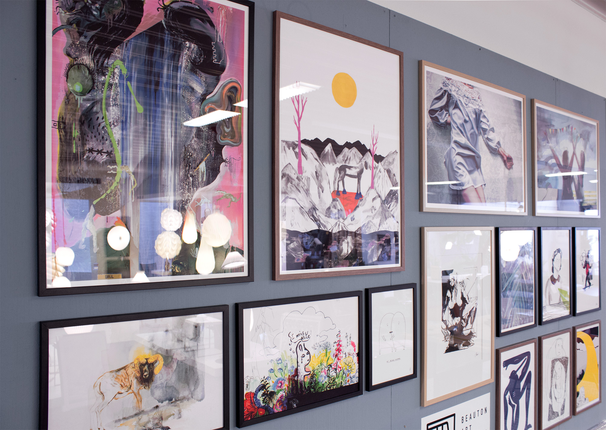 We belong together | Posters-prints, Giclee-print | My Buemann | Beauton Art Gallery posters-prints, giclee-print, family-friendly, illustrative, minimalistic, children, moods, people, black, white, paper, black-and-white, cute, danish, design, interior, interior-design, love, modern, modern-art, nordic, posters, prints, scandinavien, Buy original high quality art. Paintings, drawings, limited edition prints & posters by talented artists.