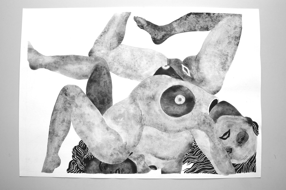drawings, gouache, watercolors, figurative, monochrome, portraiture, surrealistic, bodies, sexuality, black, grey, white, gouache, paper, black-and-white, contemporary-art, copenhagen, design, erotic, interior, interior-design, modern, modern-art, nordic, nude, scandinavien, sexual, Buy original high quality art. Paintings, drawings, limited edition prints & posters by talented artists.