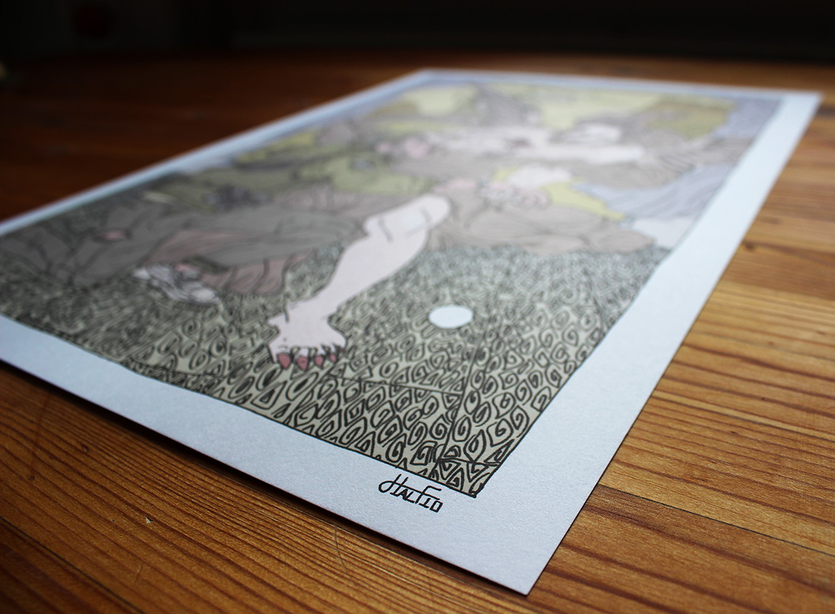 Baptism | Art-prints, Gliceé | Halfdan Pisket | Beauton Art Gallery art-prints, gliceé, figurative, illustrative, portraiture, surrealistic, bodies, cartoons, religion, green, grey, yellow, ink, paper, contemporary-art, danish, decorative, design, interior, interior-design, men, modern, modern-art, nordic, posters, prints, scandinavien, sketch, Buy original high quality art. Paintings, drawings, limited edition prints & posters by talented artists.