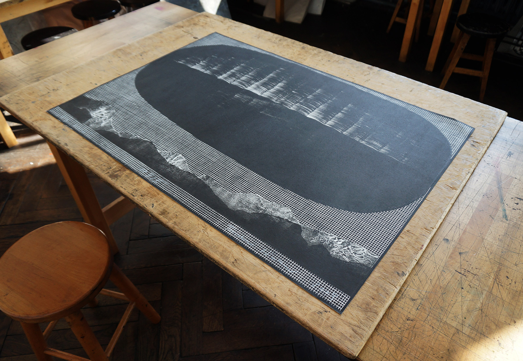 Big Black | Limited-editions, Engravings | Tomasz Winiarski | Beauton Art Gallery limited-editions, engravings, abstract, graphical, landscape, monochrome, nature, patterns, skies, black, grey, white, ink, paper, print, abstract-forms, atmosphere, black-and-white, scenery, Buy original high quality art. Paintings, drawings, limited edition prints & posters by talented artists.