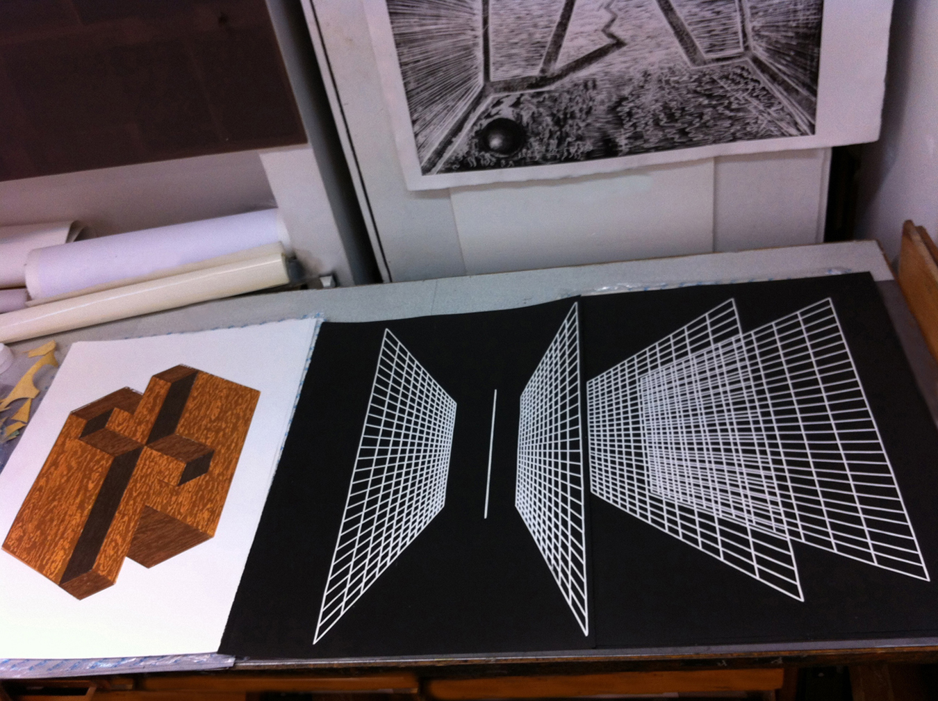 BLACK PERSPECTIVE linocut_printing process