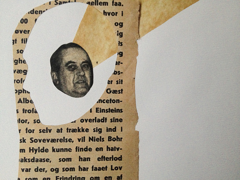 Talking Heads - 25 x 19. An original collage of My Buemann. The collage is framed in a dark brown vintage wooden frame. collage perfect for home home decor, original art, gift idea, galleries, talented artists, illustrators