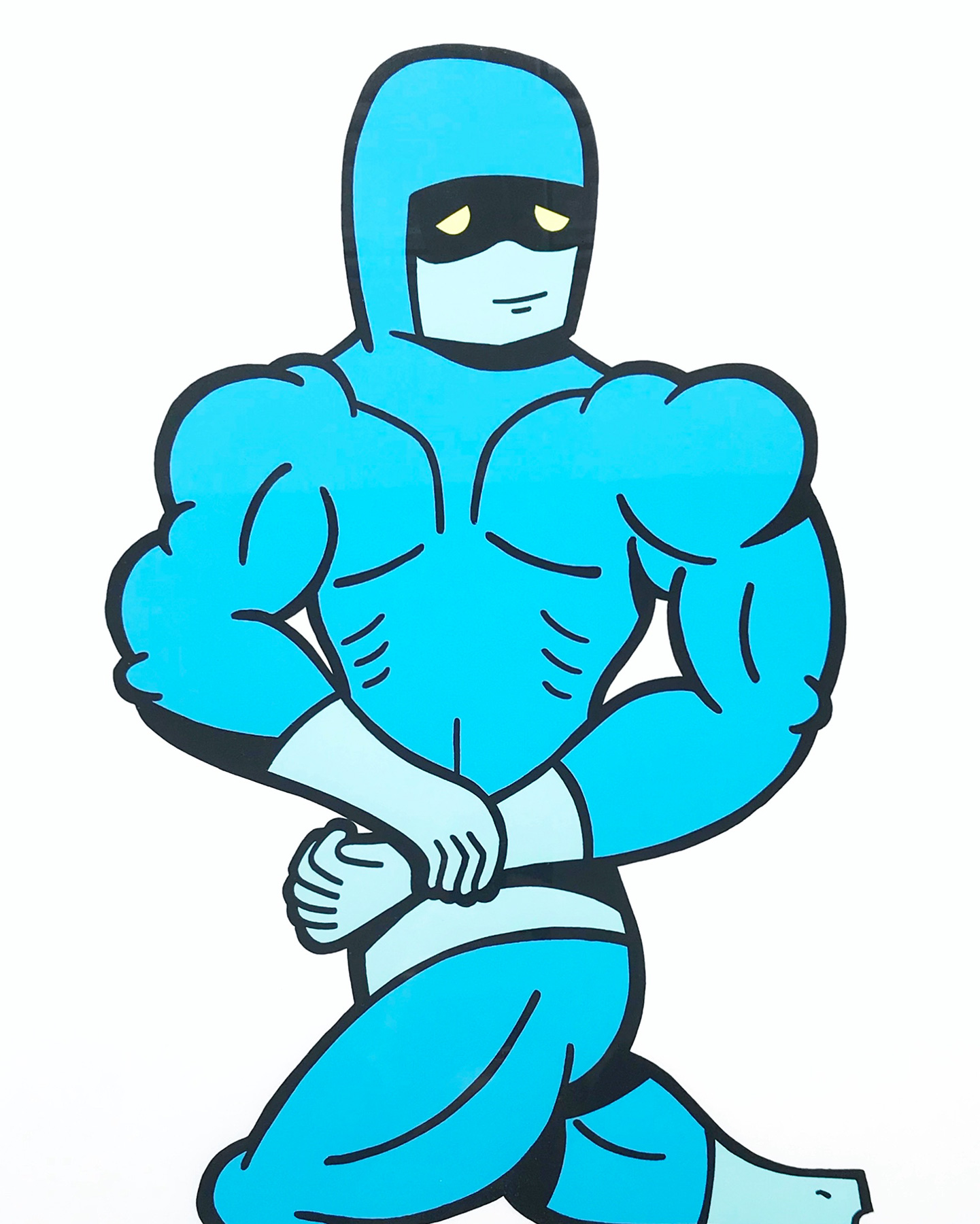 Hero | Art-prints, Gliceé | Mormor | Beauton Art Gallery art-prints, gliceé, family-friendly, illustrative, pop, cartoons, humor, people, blue, white, ink, paper, amusing, celebrities, danish, design, interior, interior-design, nordic, scandinavien, Buy original high quality art. Paintings, drawings, limited edition prints & posters by talented artists.