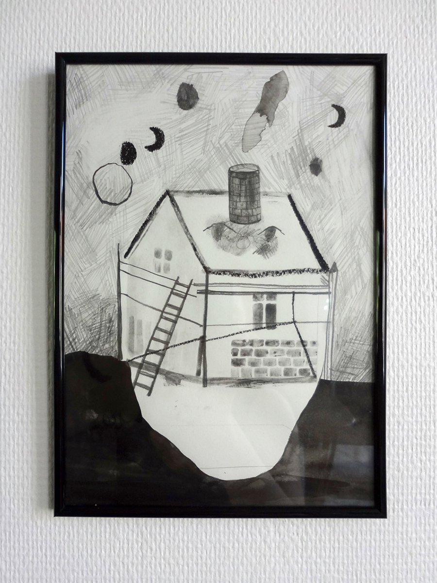 drawings, aesthetic, family-friendly, landscape, monochrome, architecture, sky, black, grey, white, ink, paper, pencils, other-mediums, architectural, danish, dark, decorative, design, houses, interior, interior-design, nordic, scandinavien, Buy original high quality art. Paintings, drawings, limited edition prints & posters by talented artists.