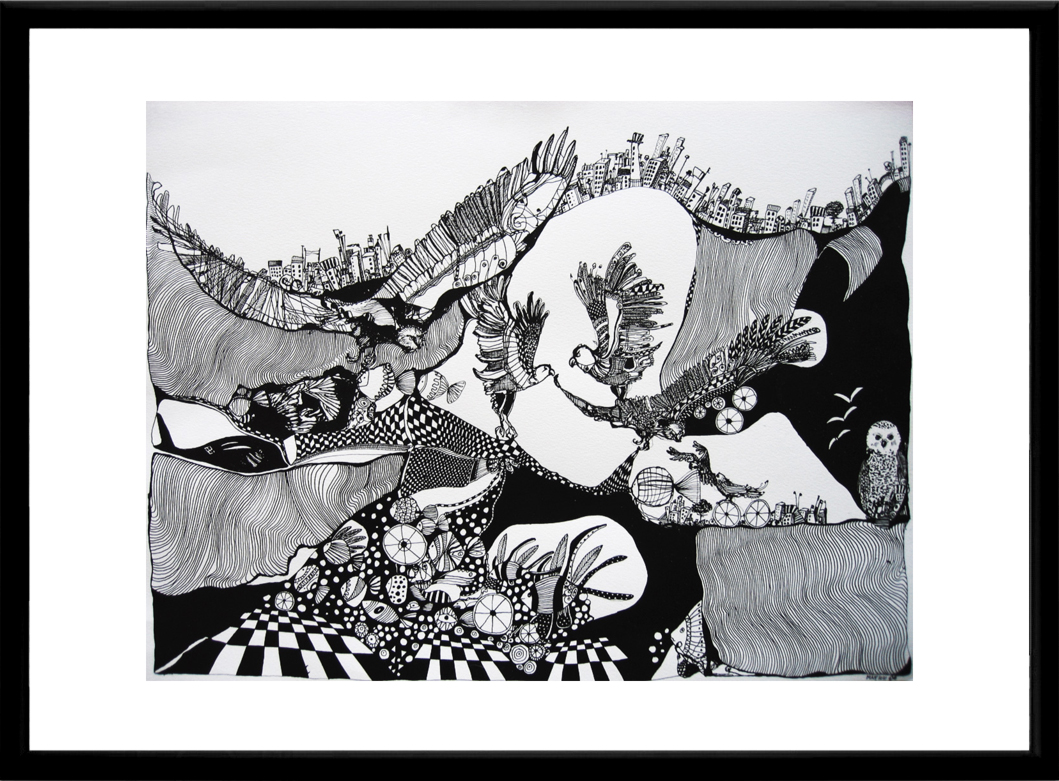 illustration. Expressive modern art. animals. talented artists, online art gallery.