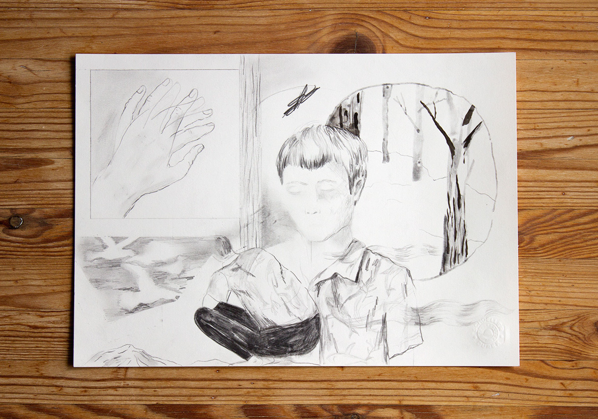 Untitled I | Drawings | Emilie Aastrup | Beauton Art Gallery drawings, aesthetic, illustrative, monochrome, botany, nature, people, black, grey, white, charcoal, paper, pencils, autumn, black-and-white, decorative, faces, interior, interior-design, trees, Buy original high quality art. Paintings, drawings, limited edition prints & posters by talented artists.